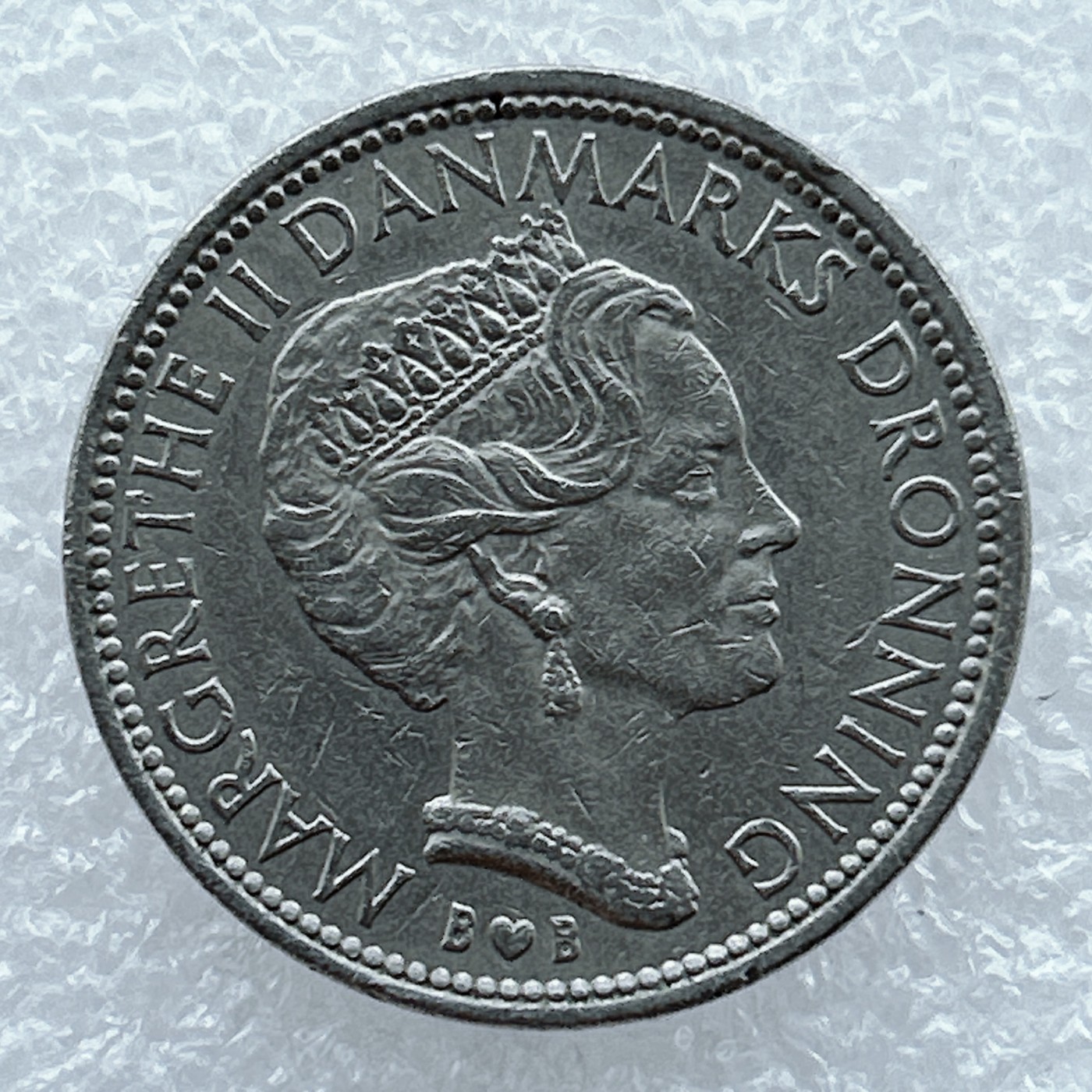 全场一元起拍 世界钱币散币场 第19期 1979年丹麦10克朗 玛格丽特女皇