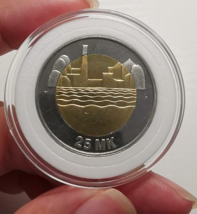 零零发欧洲美洲硬币场 200包邮无押金佣金 - 芬兰25马克纪念币 直径大