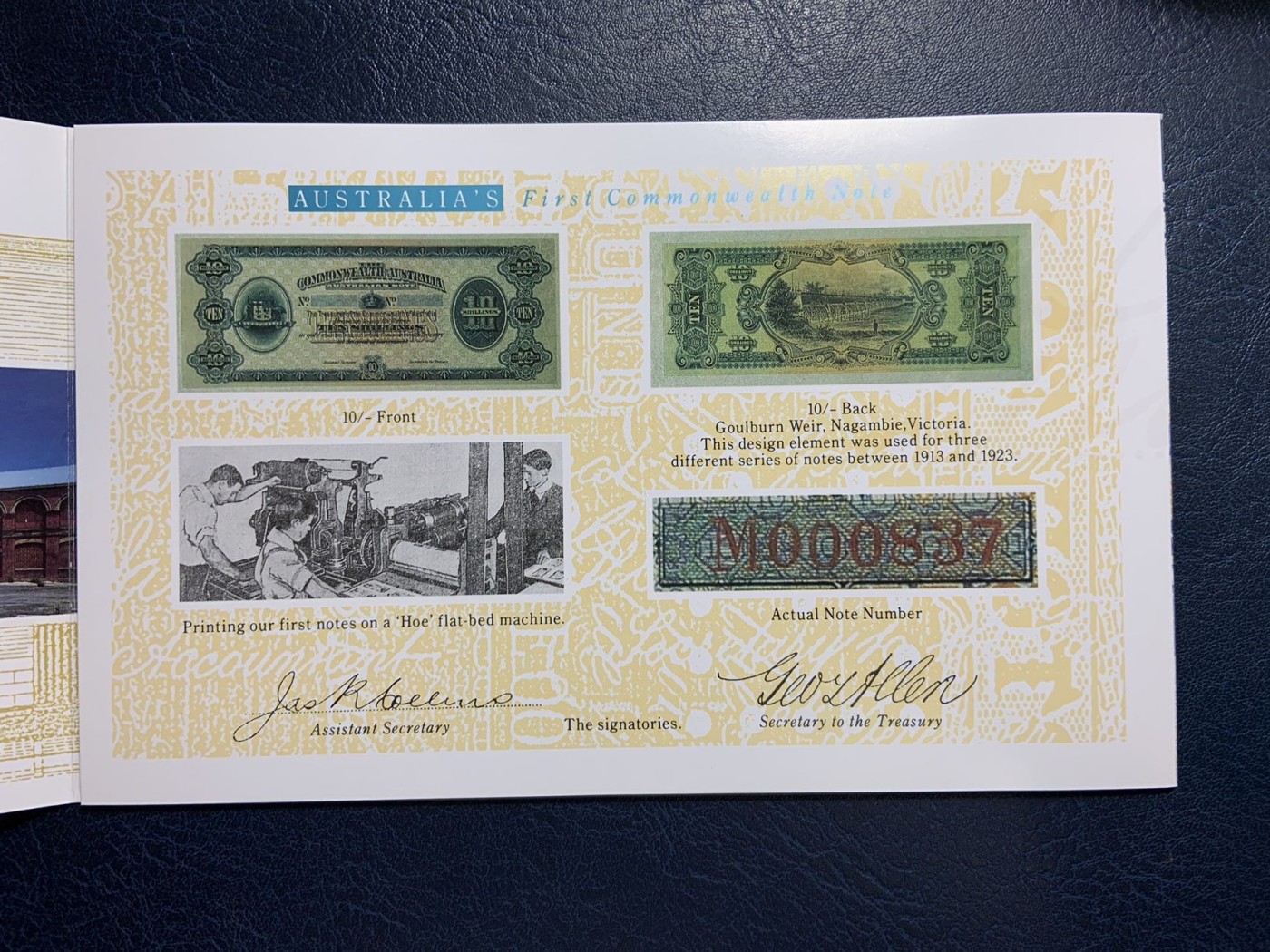 收藏联盟Quantum Auction 第284期拍卖  澳大利亚1993年20元联邦纸币发行80周年纪念钞 品相全新UNC 带原册 限量发行500册 非常稀少