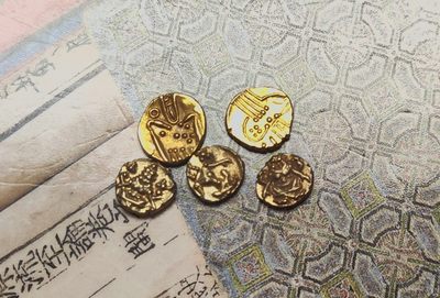 梧彩钱庄捡漏拍第9期 - 印度法兰金币一组5枚