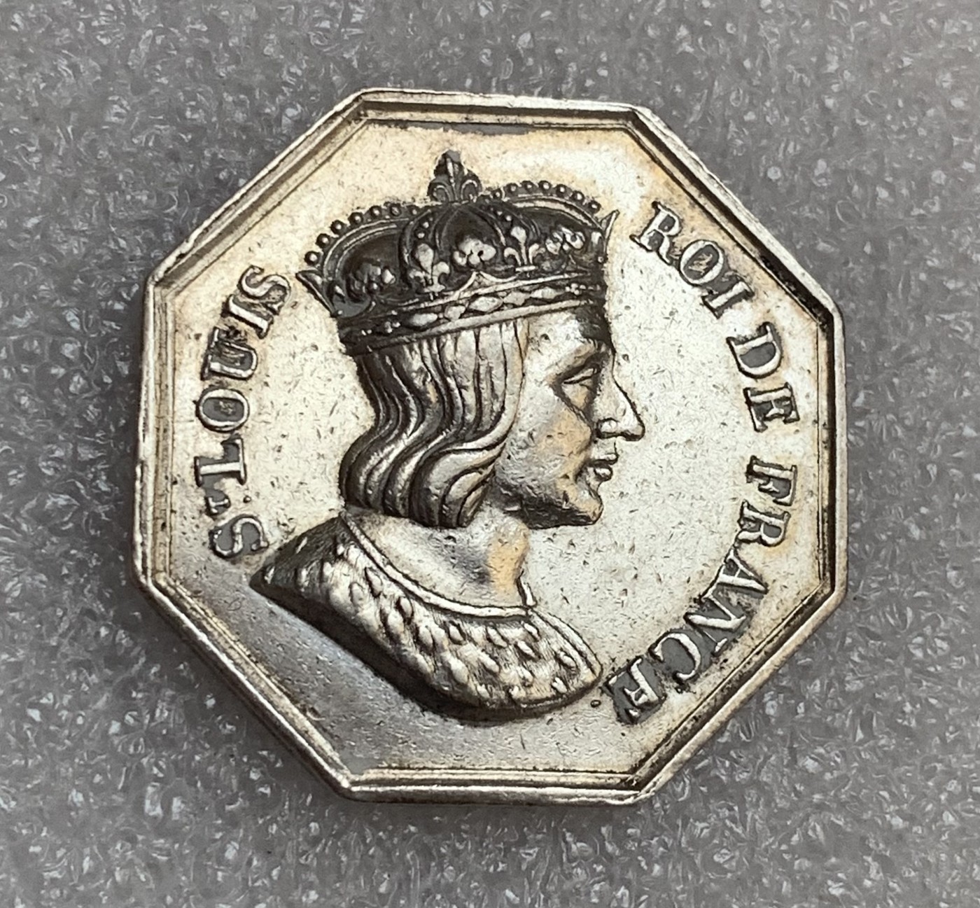 瓶子🏺第106期拍卖会  法国19世纪巴黎公证人JETON银质八角  30毫米14.38克