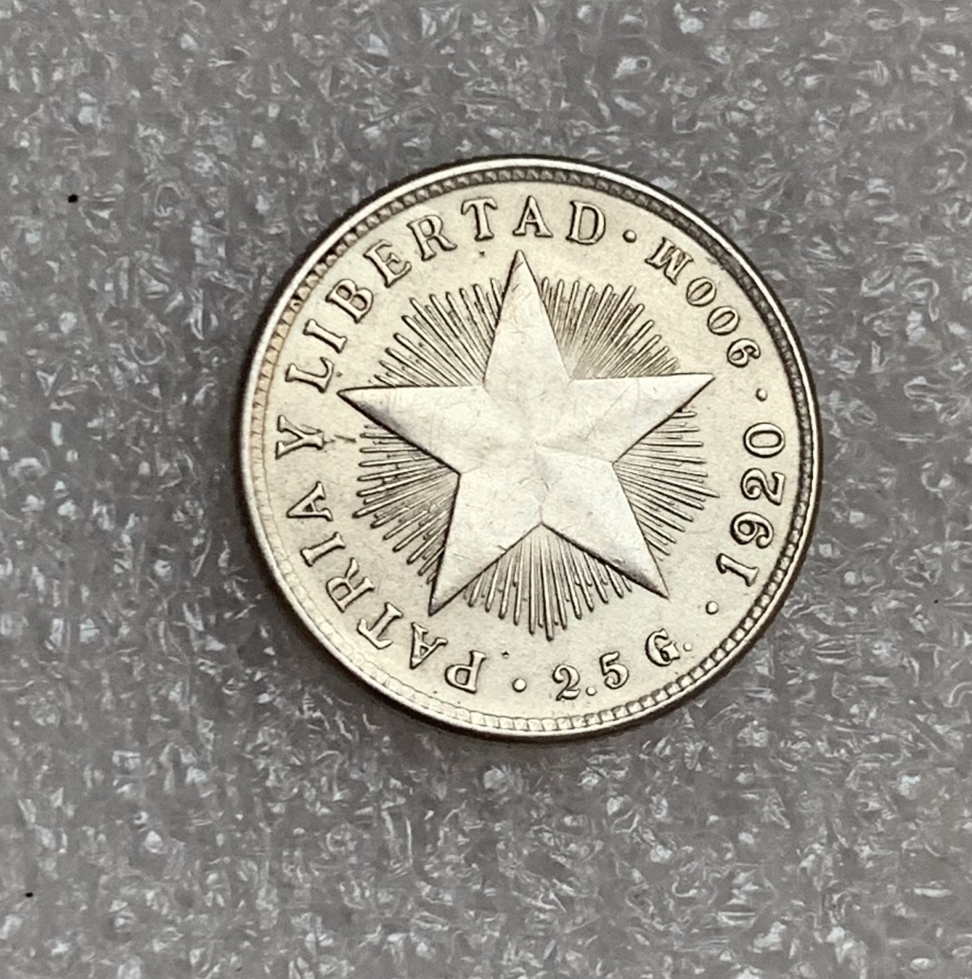 瓶子🏺第106期拍卖会 古巴1920年10分五星银币