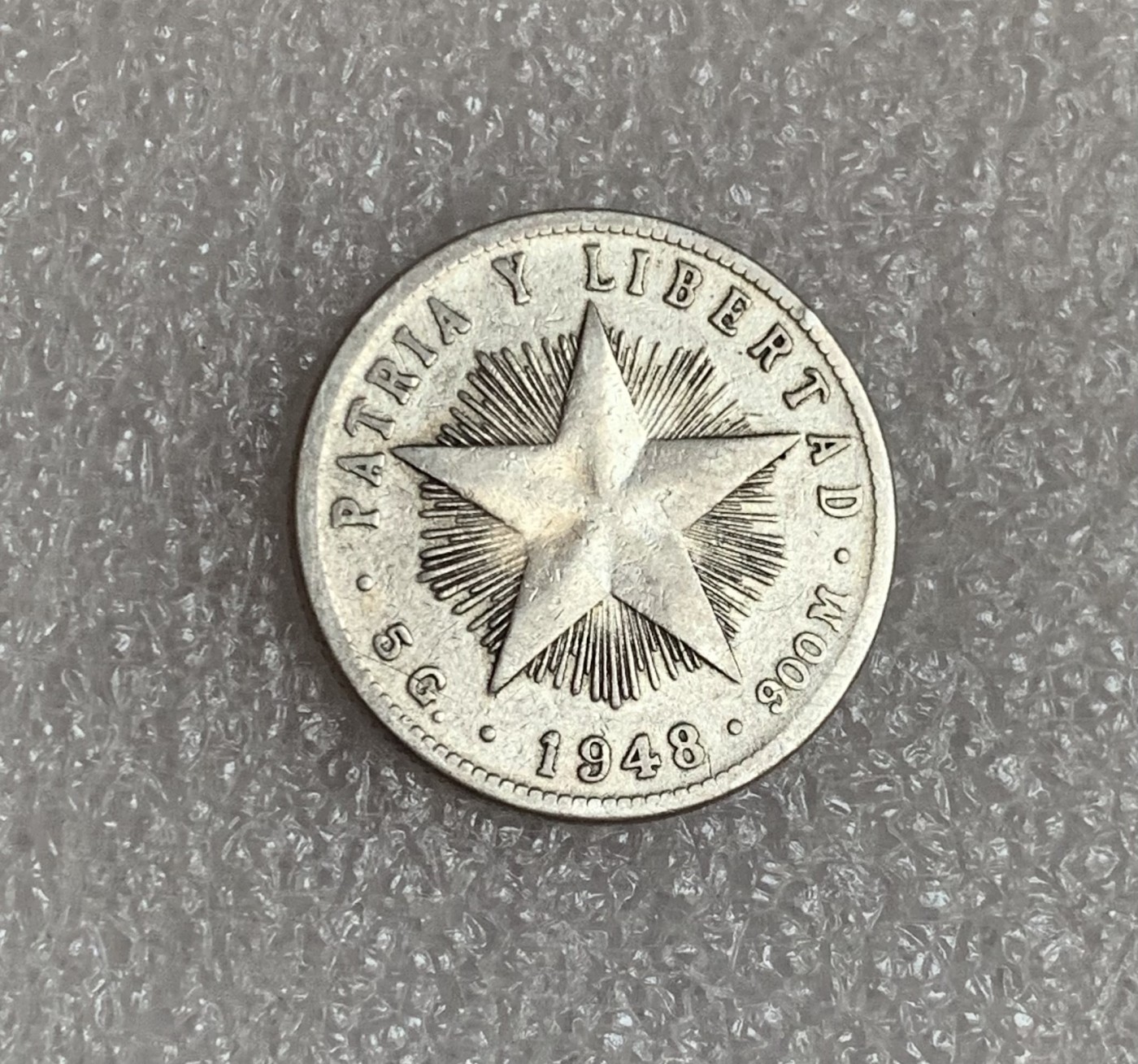 瓶子🏺第106期拍卖会   古巴1948年10分五星银币