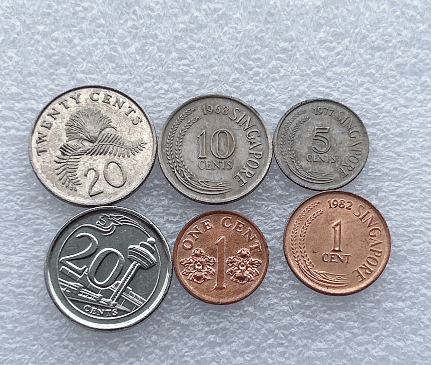 全场一元起拍 世界钱币散币场 第19期 新加坡