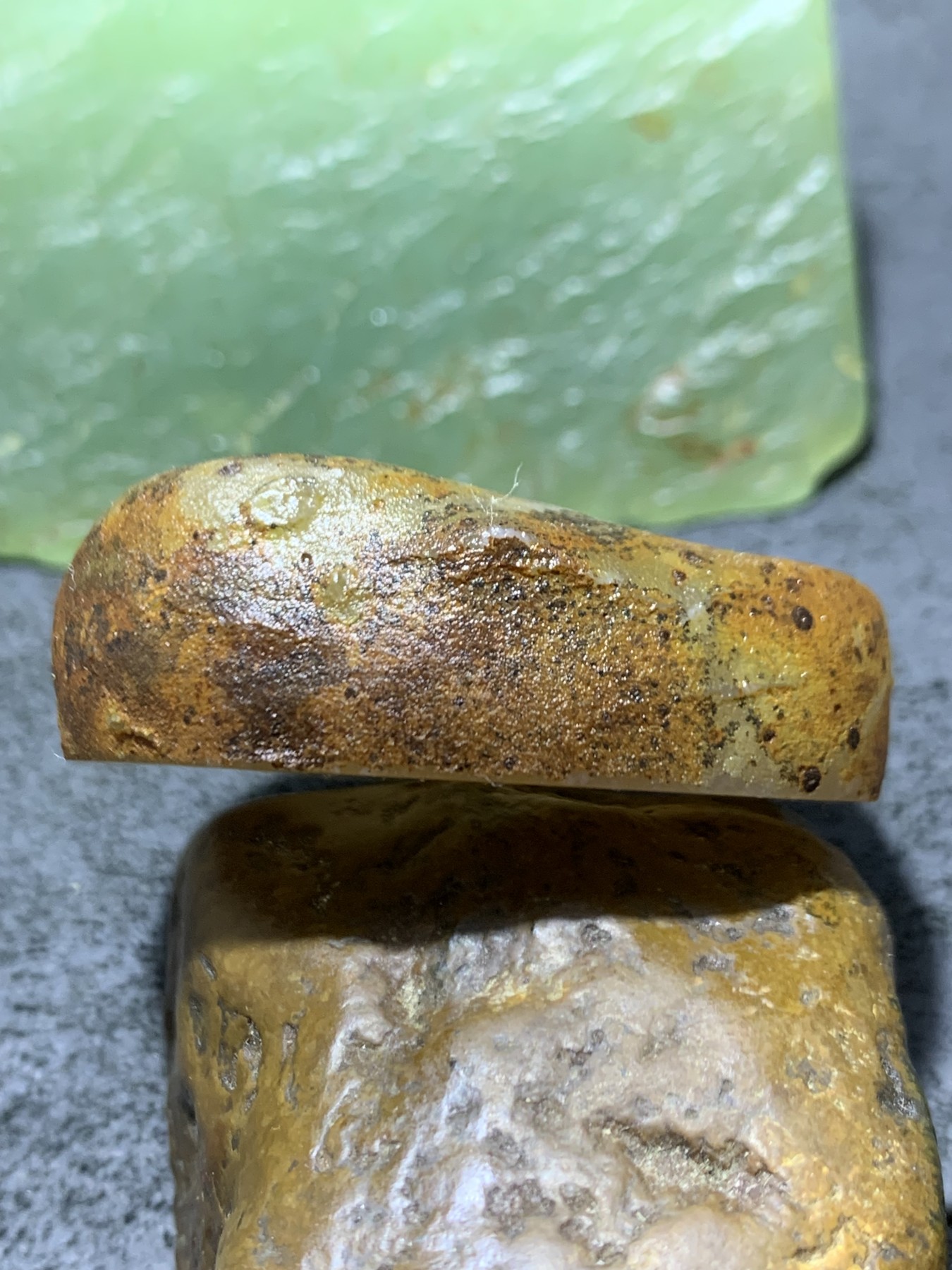 精美原皮高玉化冻料蒙料战国红玛瑙手工影雕工艺佛在心中吊坠一个
