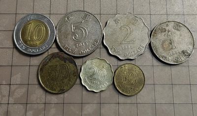 轻松集币无压力 - 香港硬币一组（紫金花版）