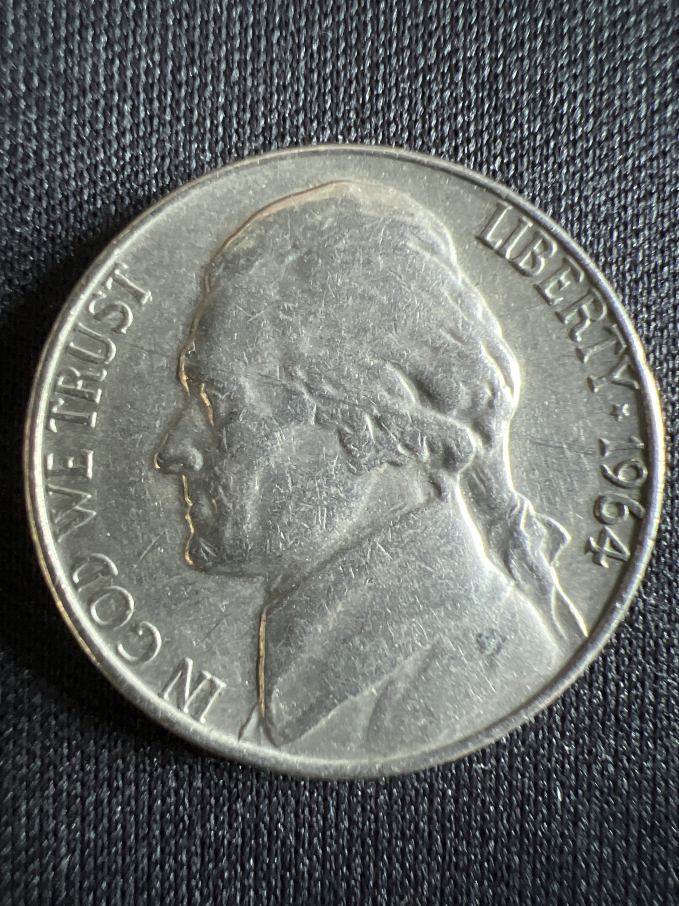 第390期 硬币币专场 （无押金，捡漏，全场20包邮，偏远地区除外，接收代拍业务） 美国五美分1964年