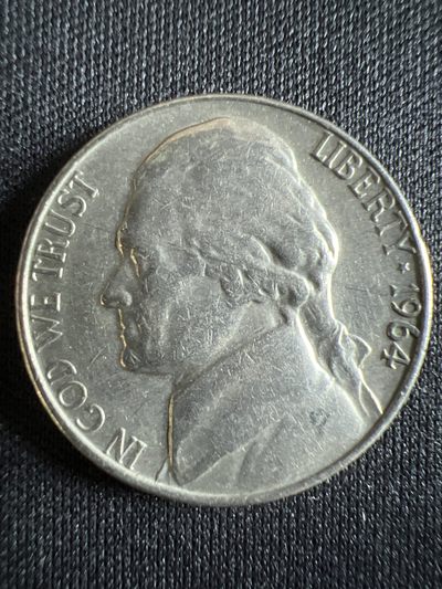 第390期 硬币币专场 （无押金，捡漏，全场20包邮，偏远地区除外，接收代拍业务） - 美国五美分1964年