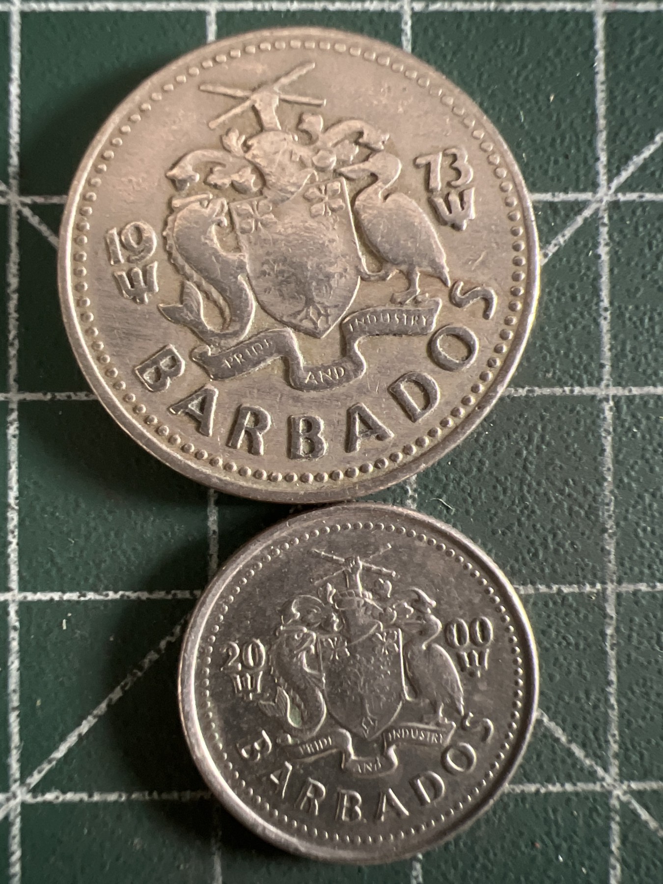 第632期 硬币专场 （无押金，捡漏，全场50包邮，偏远地区除外，接收代拍业务，本店十天发一次货） 巴巴多斯两枚