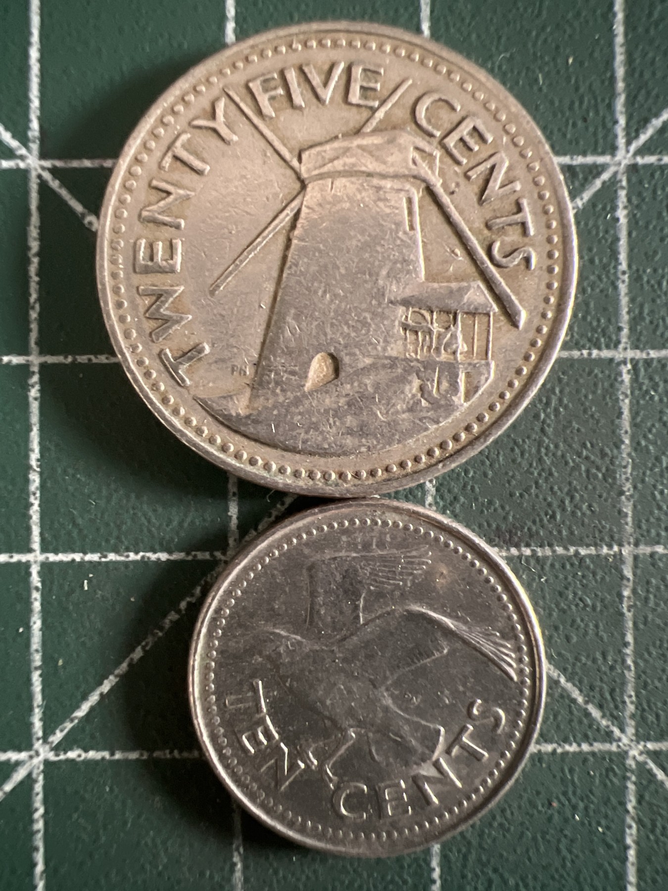 第632期 硬币专场 （无押金，捡漏，全场50包邮，偏远地区除外，接收代拍业务，本店十天发一次货） 巴巴多斯两枚