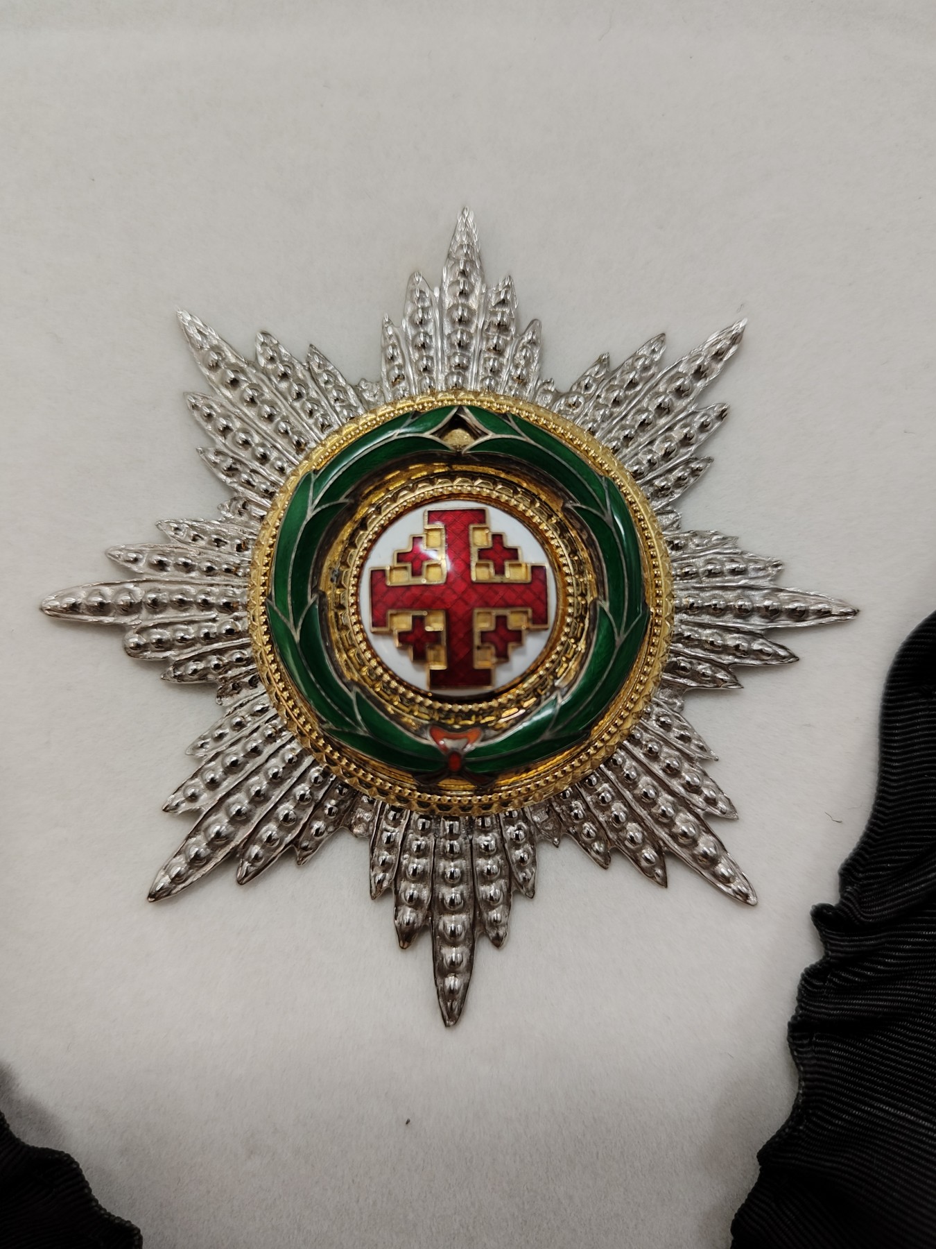 全场0元起拍 第86期 咸鱼国勋章拍卖专场 8月30日（周三）下午6：00开始 梵蒂冈教皇国 大军官级圣暮骑士团勋章 颈绶星芒铜珐琅