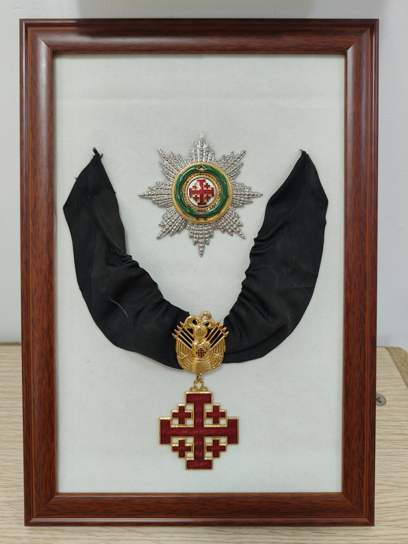 全场0元起拍 第86期 咸鱼国勋章拍卖专场 8月30日（周三）下午6：00开始 梵蒂冈教皇国 大军官级圣暮骑士团勋章 颈绶星芒铜珐琅