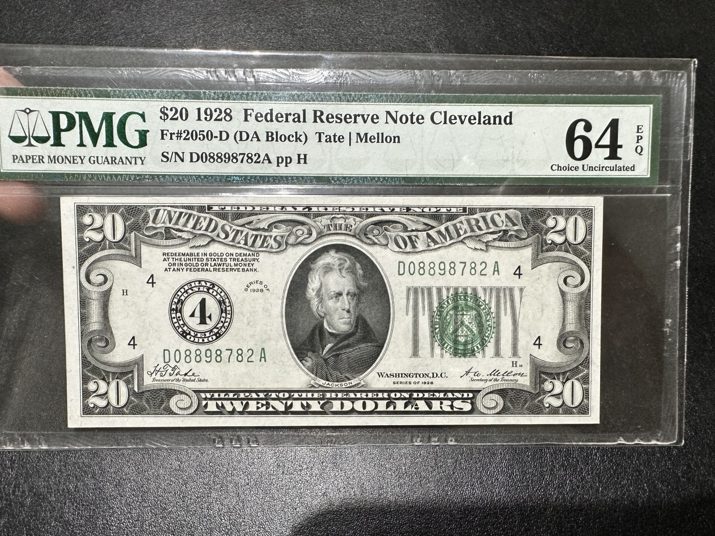 《外钞收藏家》第二百九十五期（连拍第三场） 1928年美国20美元 PMG64E