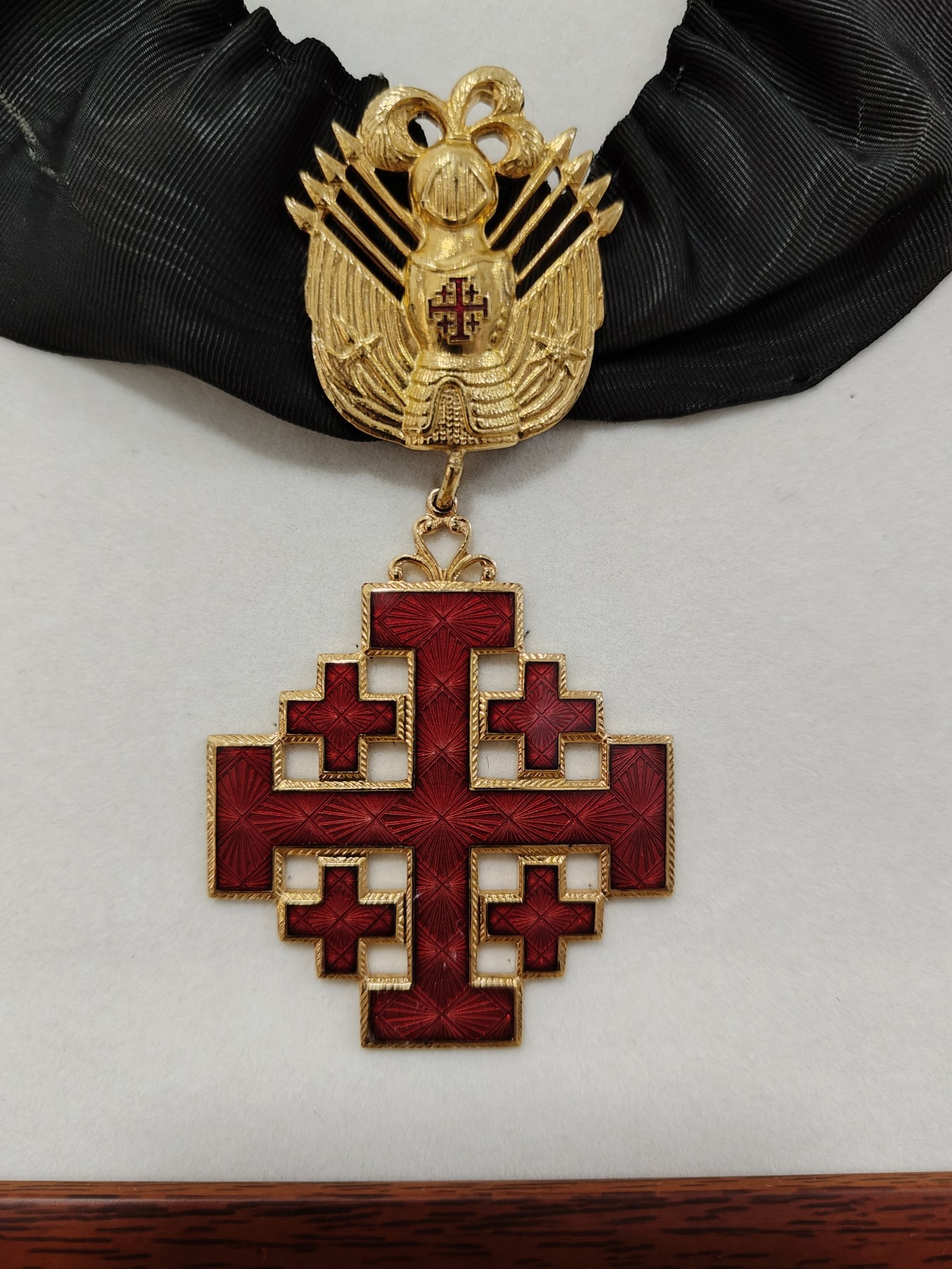 全场0元起拍 第86期 咸鱼国勋章拍卖专场 8月30日（周三）下午6：00开始 梵蒂冈教皇国 大军官级圣暮骑士团勋章 颈绶星芒铜珐琅