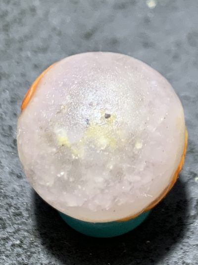 精美亚光冰飘战国红玛瑙手工俏色巧雕一夜成佛意境珠一颗！ 精美亚光冰飘战国红玛瑙手工俏色巧雕一夜成佛意境珠一颗！