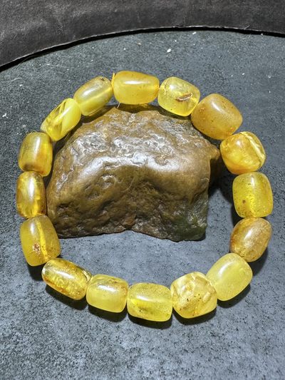 天然乌克兰蜜蜡随形手串1条 - 天然乌克兰蜜蜡随形手串1条