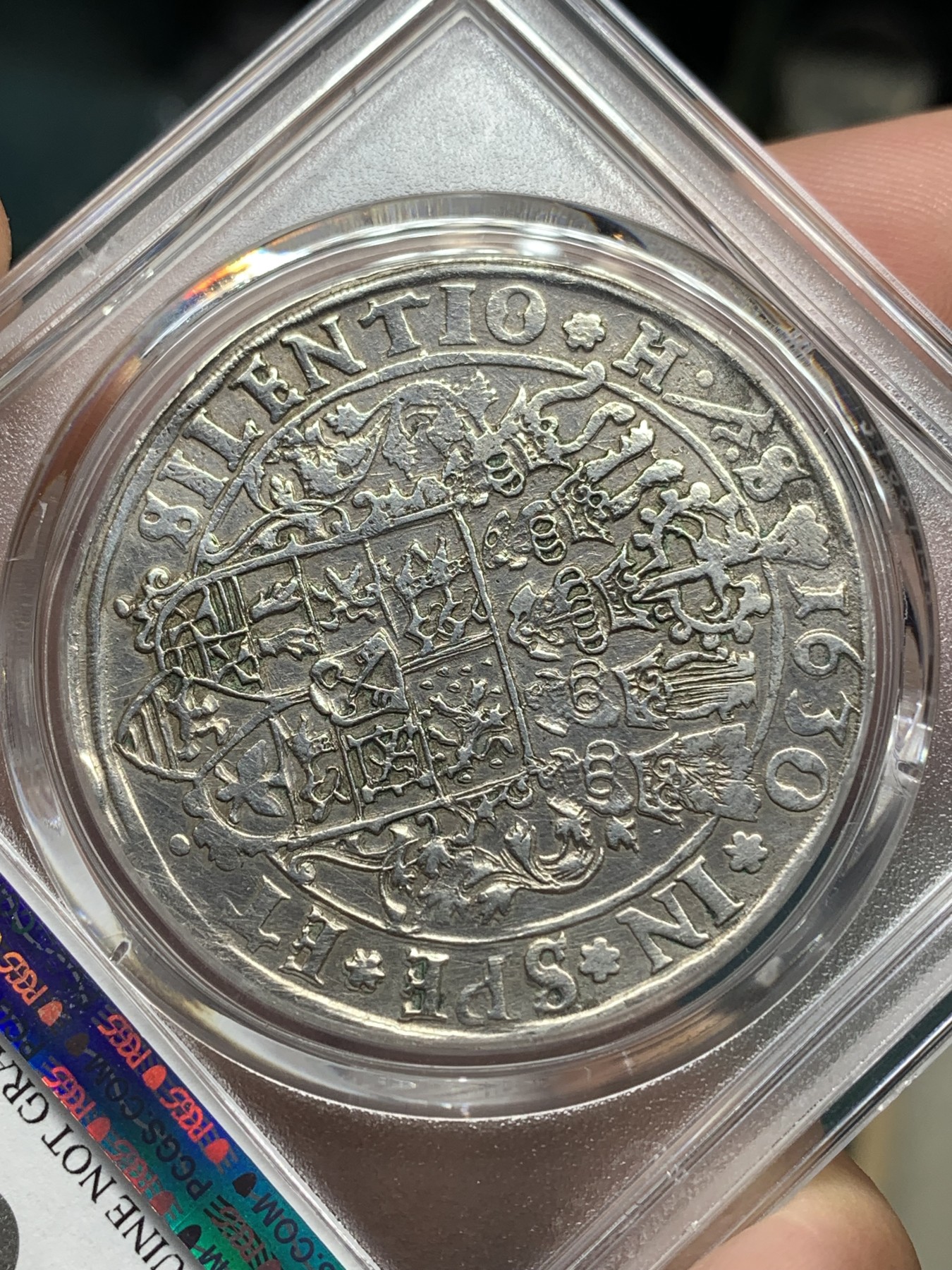 《竞宝斋》第192场-周日，周一 2场 (全场包邮) PCGS-XFD 德国1630年布伦瑞克手工老泰勒银币（近400年的老泰勒）整体打制好