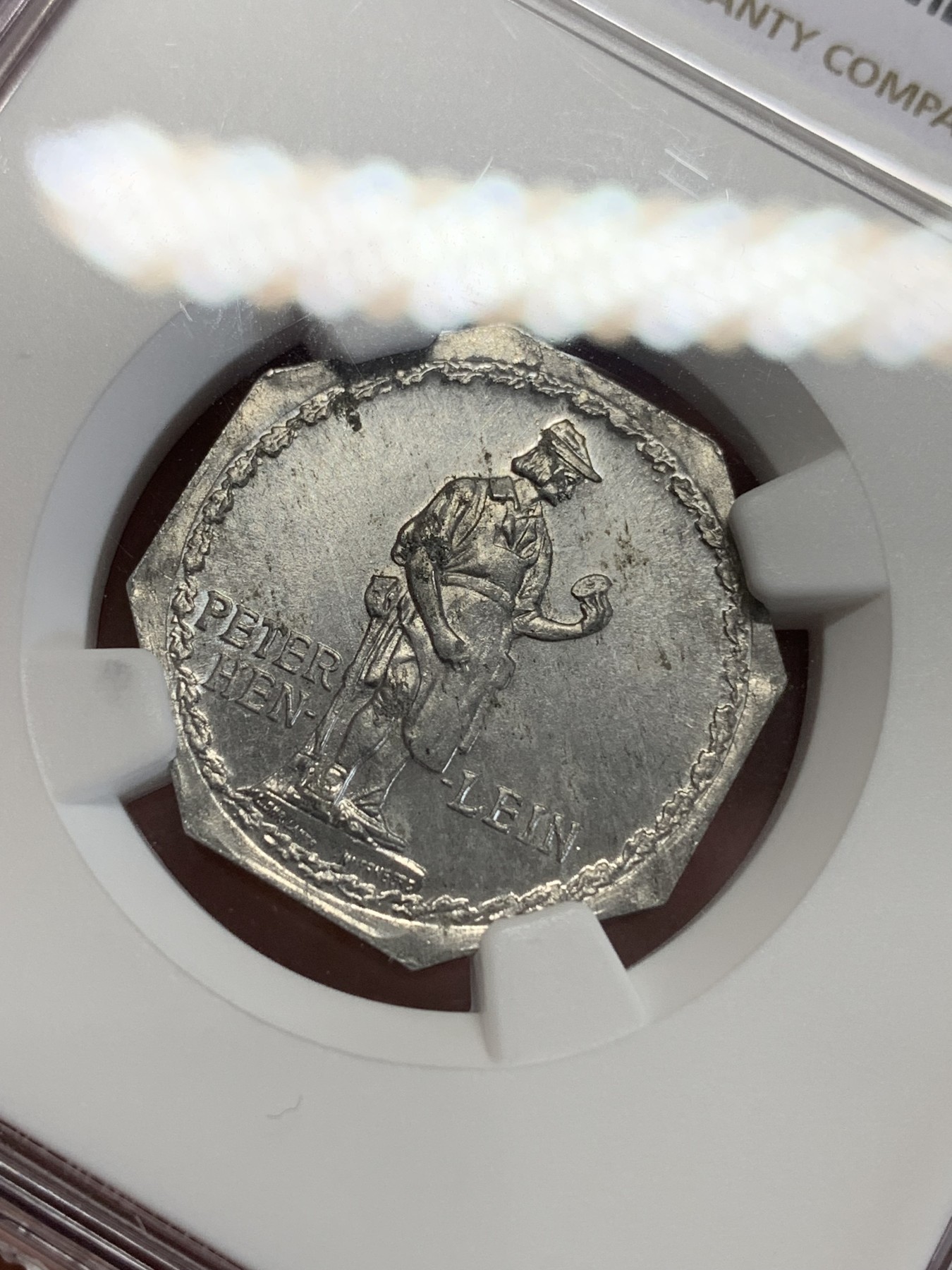 《竞宝斋》第192场-周日，周一 2场 (全场包邮) NGC MS62 德国1920纽伦堡电车代币