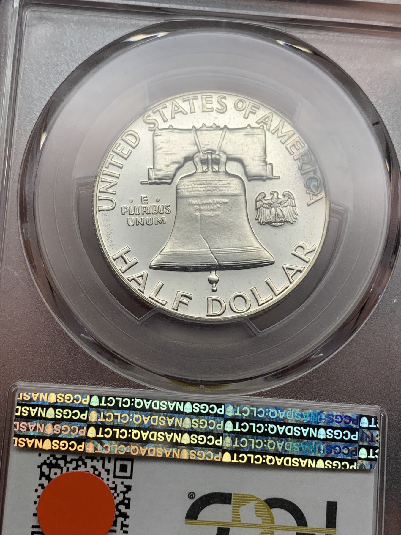 《竞宝斋》第192场-周日，周一 2场 (全场包邮) PCGS-PR64 美国 50美分 富兰克林 银币 精致币 90%银