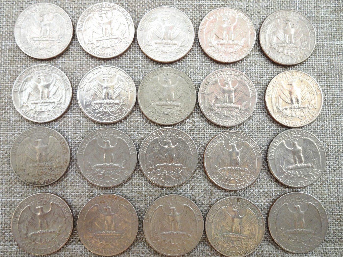 娃娃家-八月、第十三场(快结、不预留拍..) 美国25美分- 20枚起拍