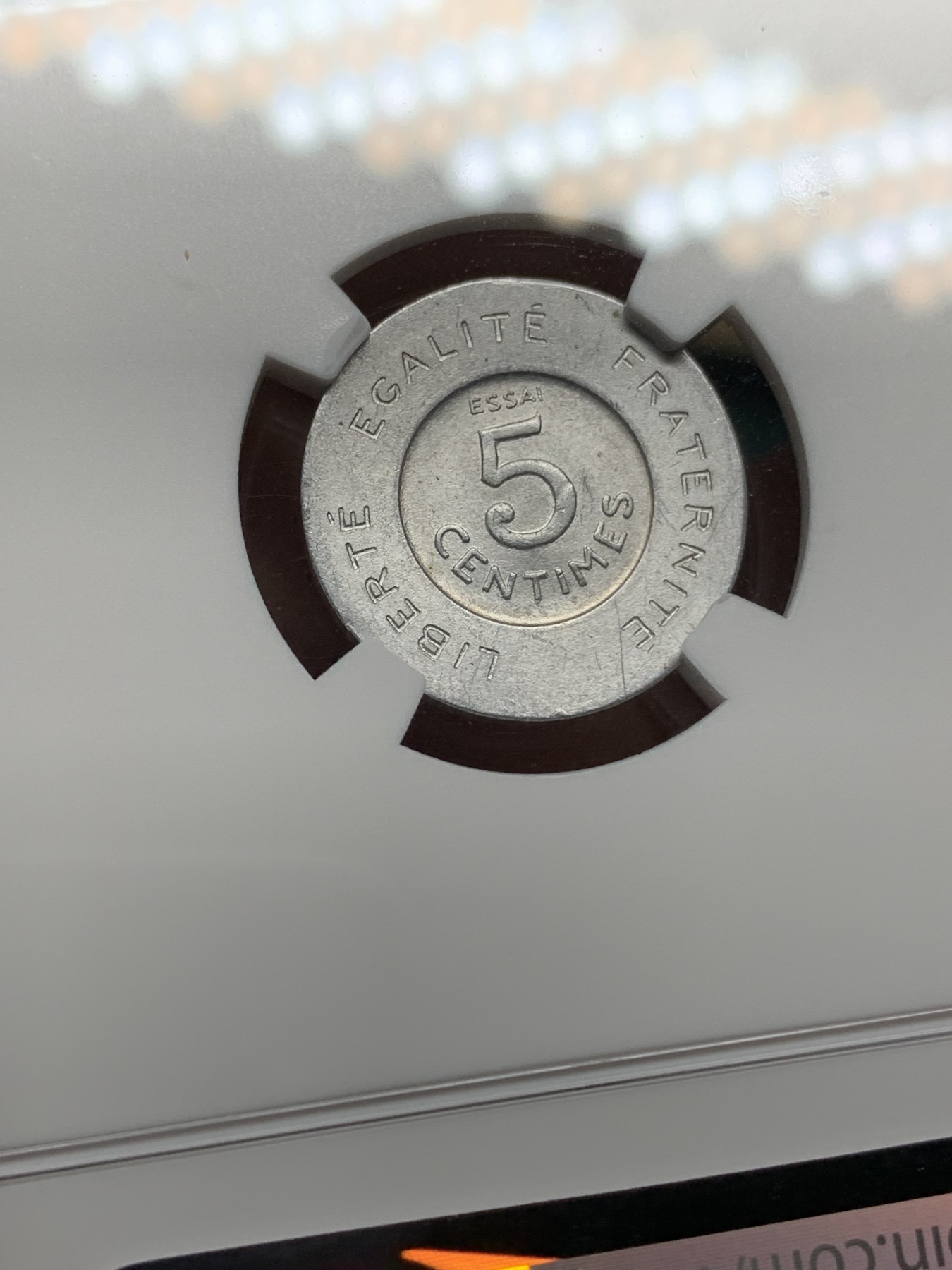 《竞宝斋》第192场-周日，周一 2场 (全场包邮) NGC MS62 法国1909年5分样币