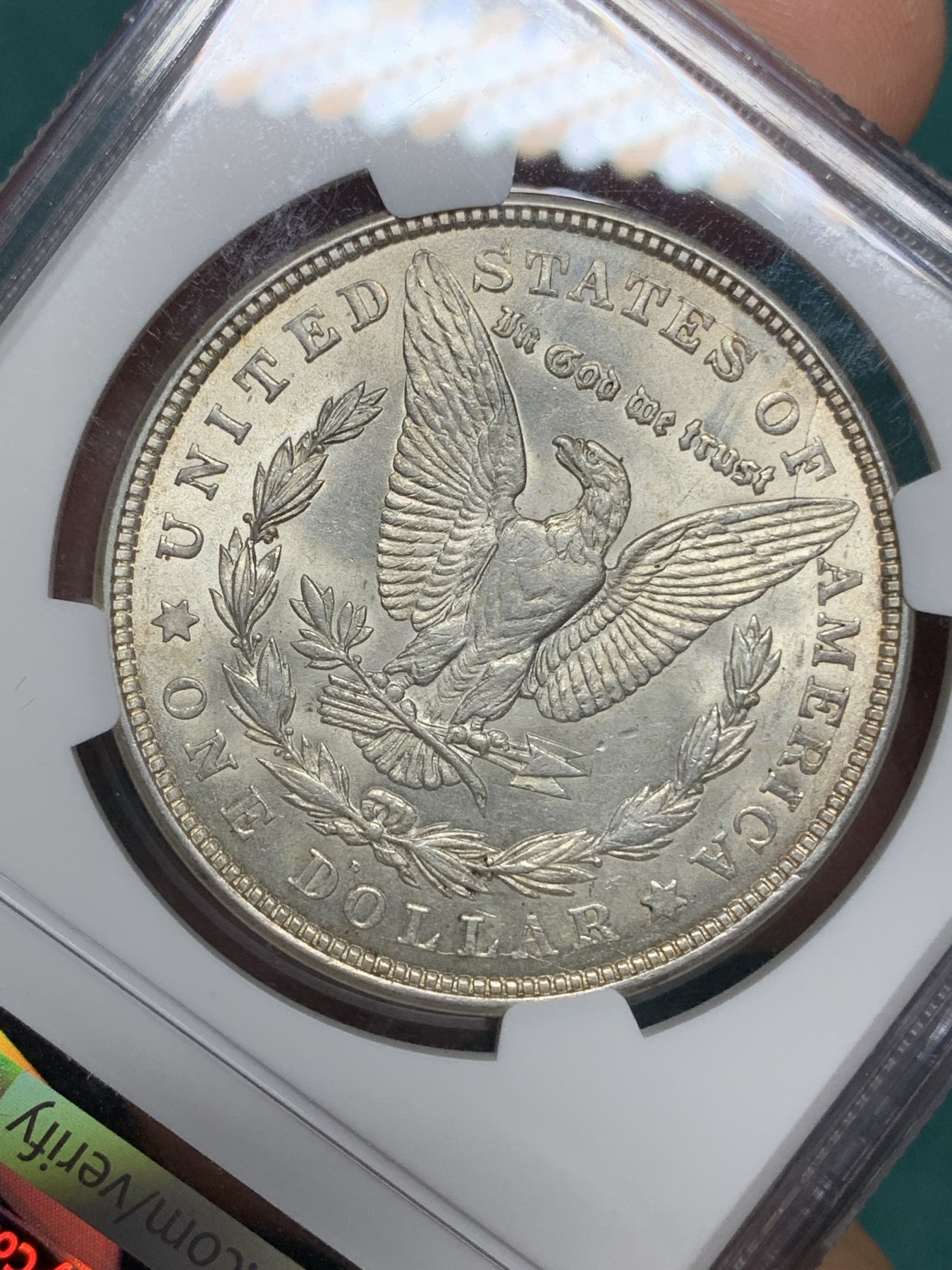 《竞宝斋》第192场-周日，周一 2场 (全场包邮) NGC-MS63 美国1921D 摩根银币