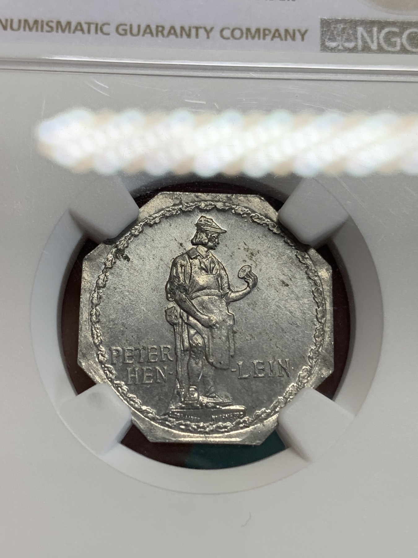 《竞宝斋》第192场-周日，周一 2场 (全场包邮) NGC MS62 德国1920纽伦堡电车代币