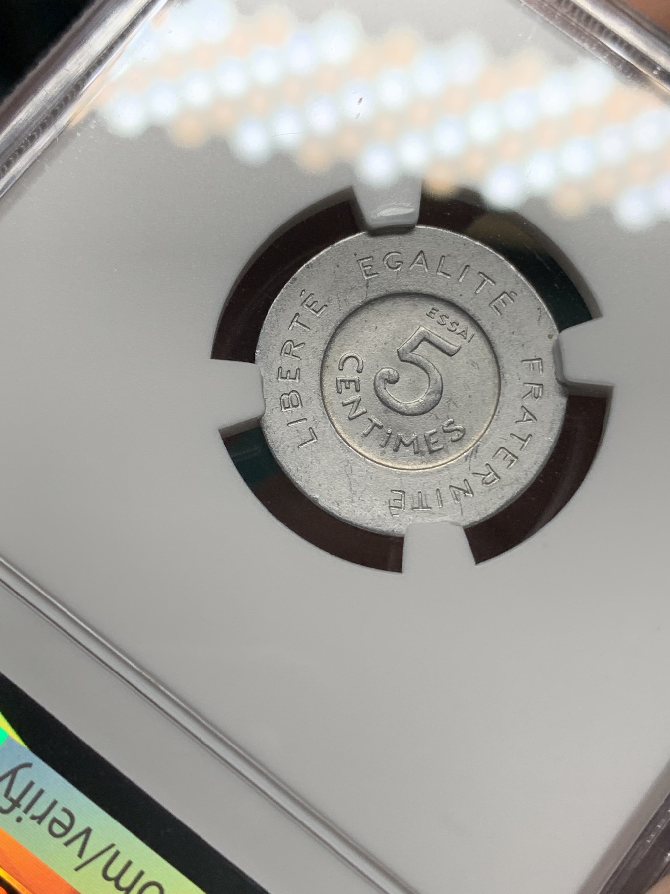 《竞宝斋》第192场-周日，周一 2场 (全场包邮) NGC MS62 法国1909年5分样币