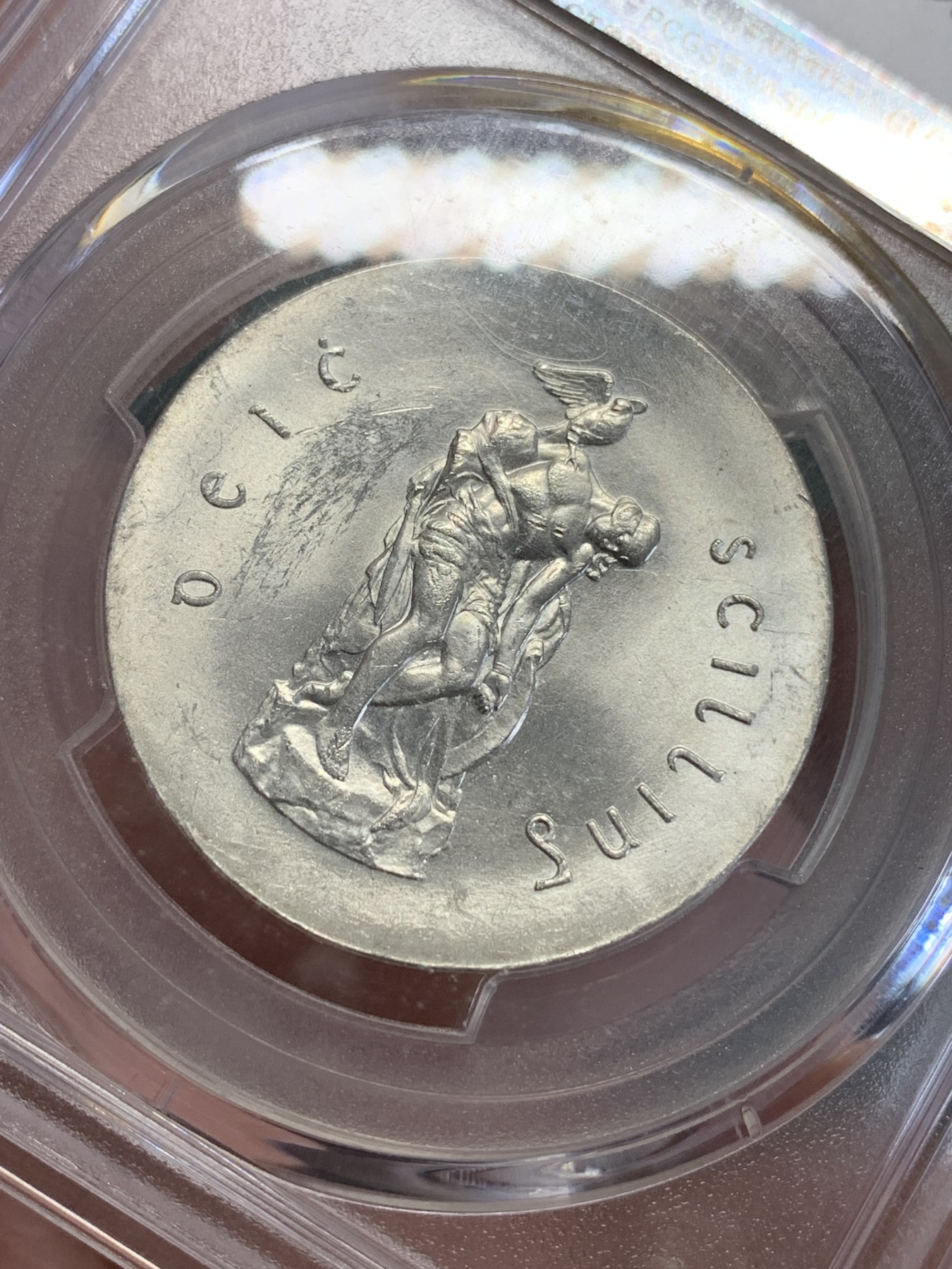 《竞宝斋》第192场-周日，周一 2场 (全场包邮) PCGS MS64 1966年爱尔兰复活节起义50周年10先令纪念银币 卷拆原光