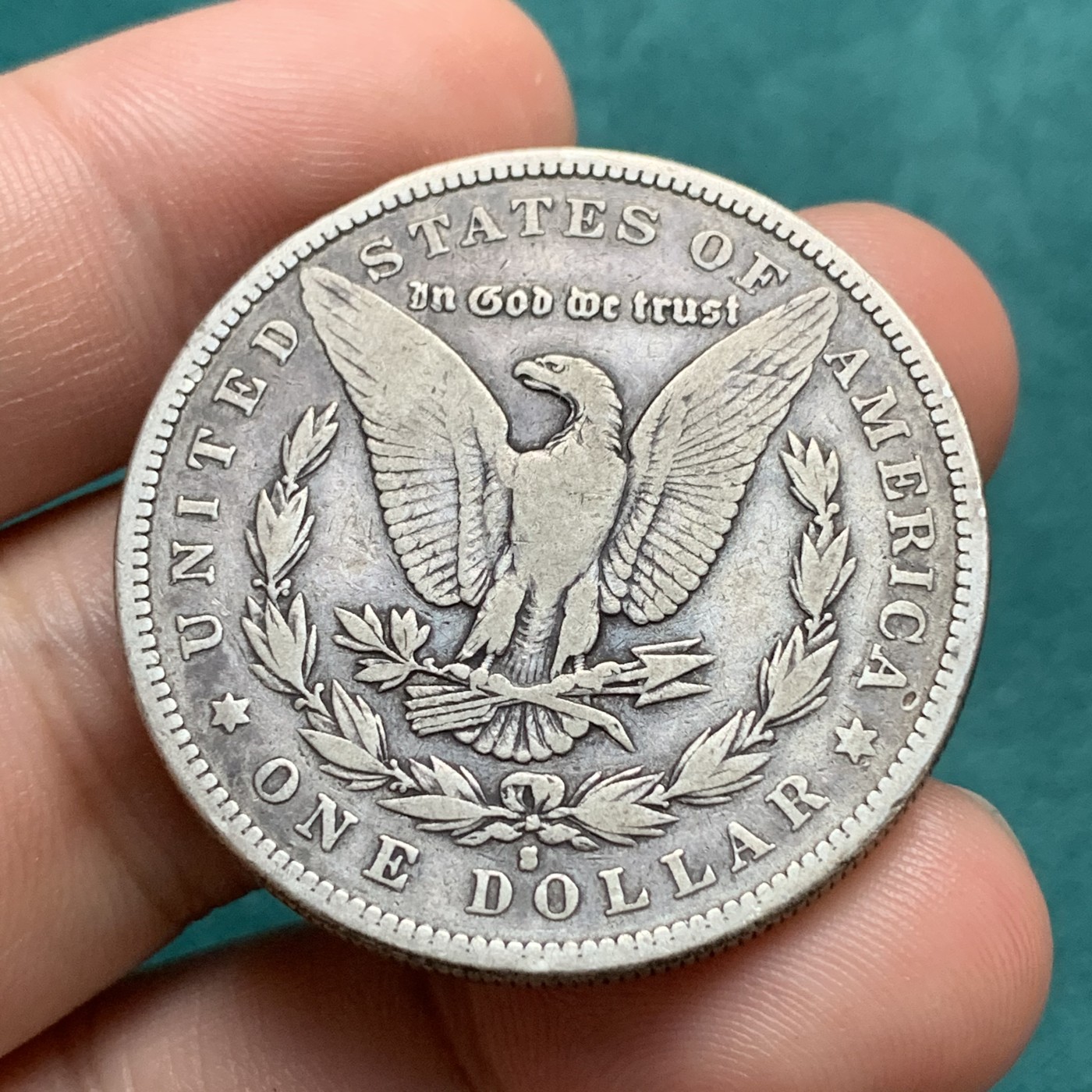 《竞宝斋》第192场-周日，周一 2场 (全场包邮) 美国1884年摩根银元 1美元银币 原味流通 状态不错