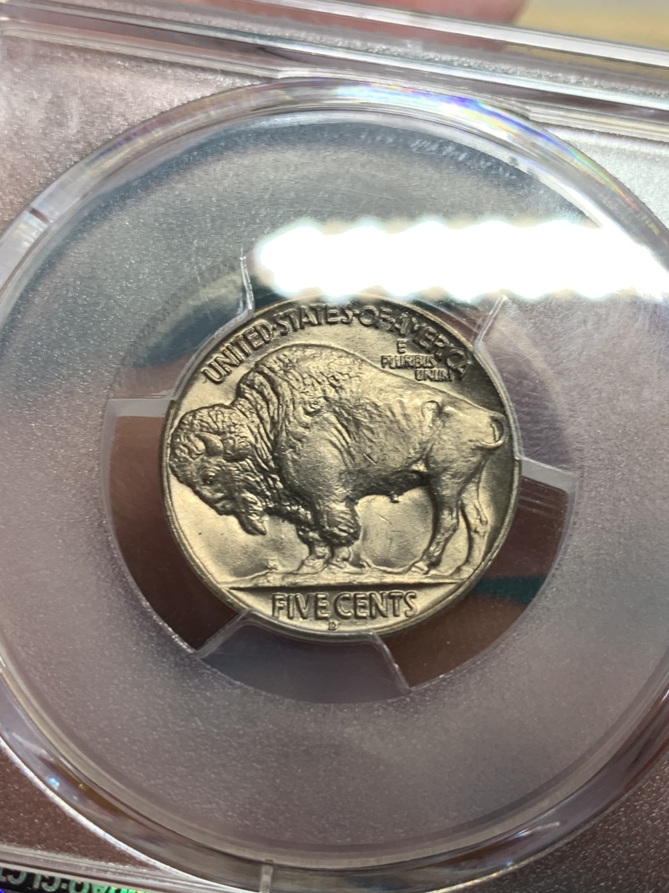 《竞宝斋》第192场-周日，周一 2场 (全场包邮) PCGS-MS66 美国 1938年 5美分 野牛币 印第安人+野牛 经典设计 高分