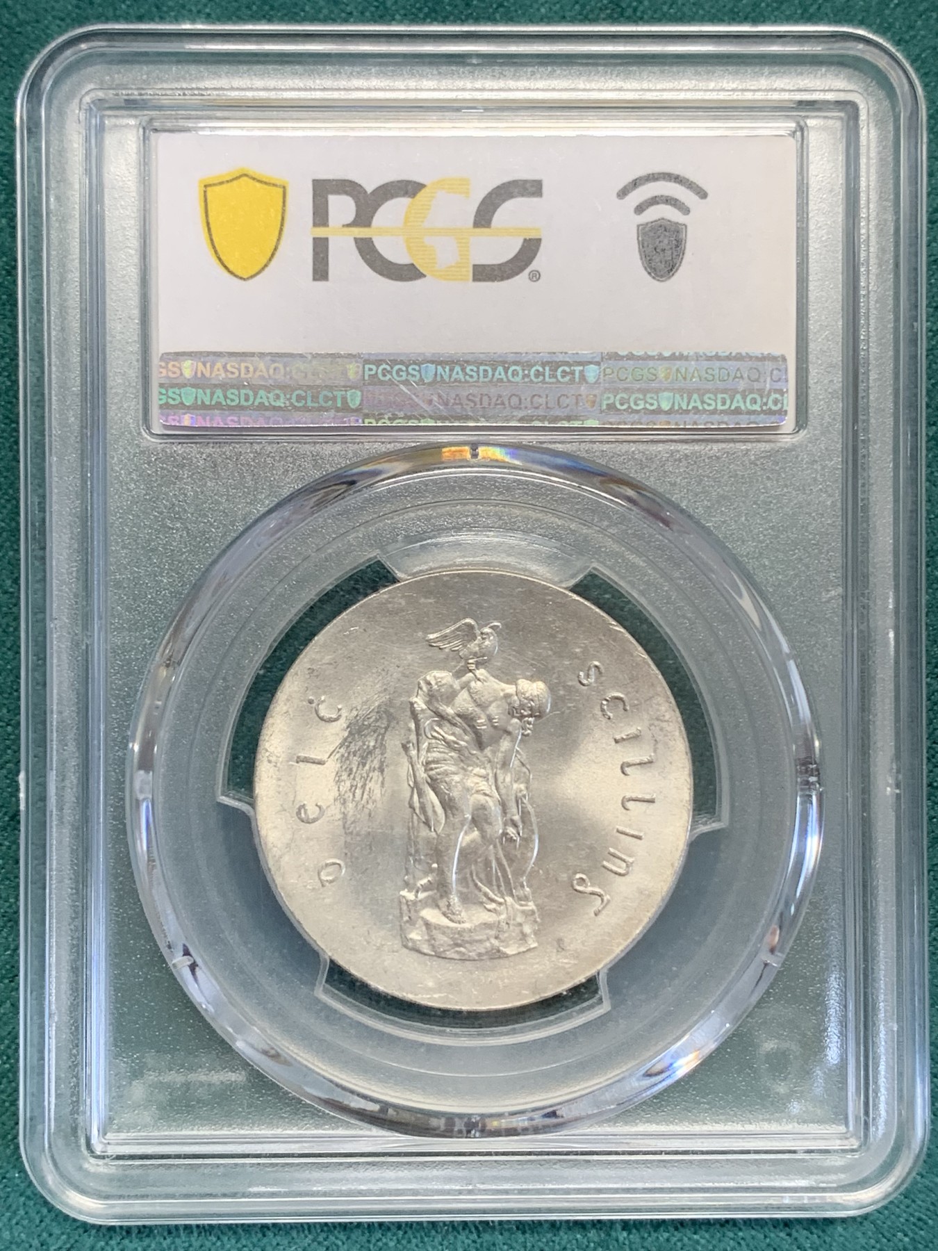 《竞宝斋》第192场-周日，周一 2场 (全场包邮) PCGS MS64 1966年爱尔兰复活节起义50周年10先令纪念银币 卷拆原光
