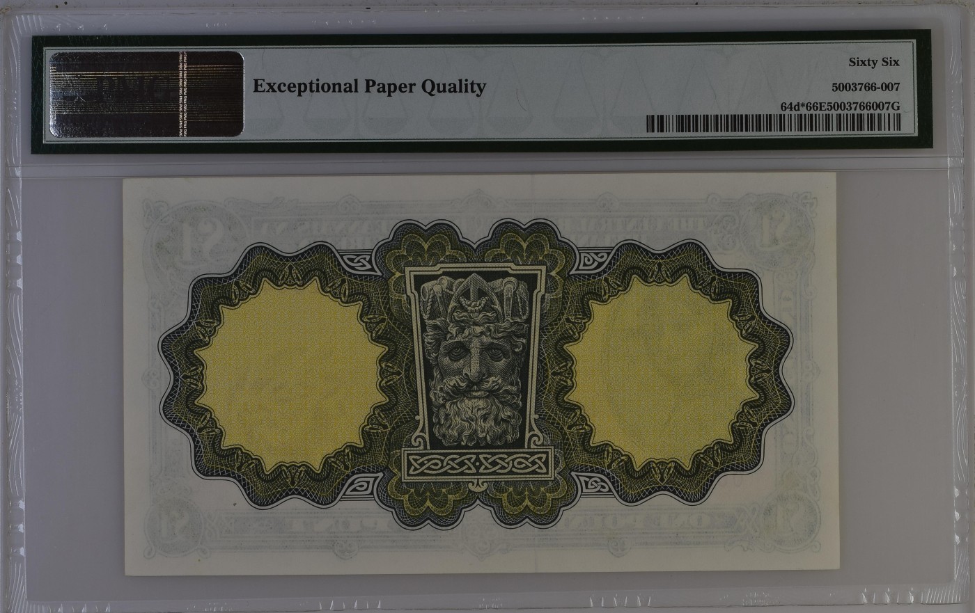 收藏联盟Quantum Auction 第285期拍卖  爱尔兰1976年1镑 PMG66 少见补号 拉夫雷夫人