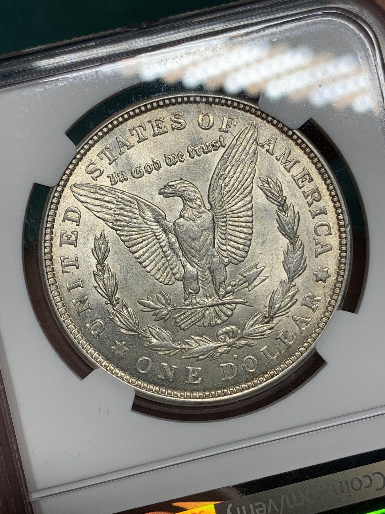 《竞宝斋》第192场-周日，周一 2场 (全场包邮) NGC-MS63 美国1921D 摩根银币