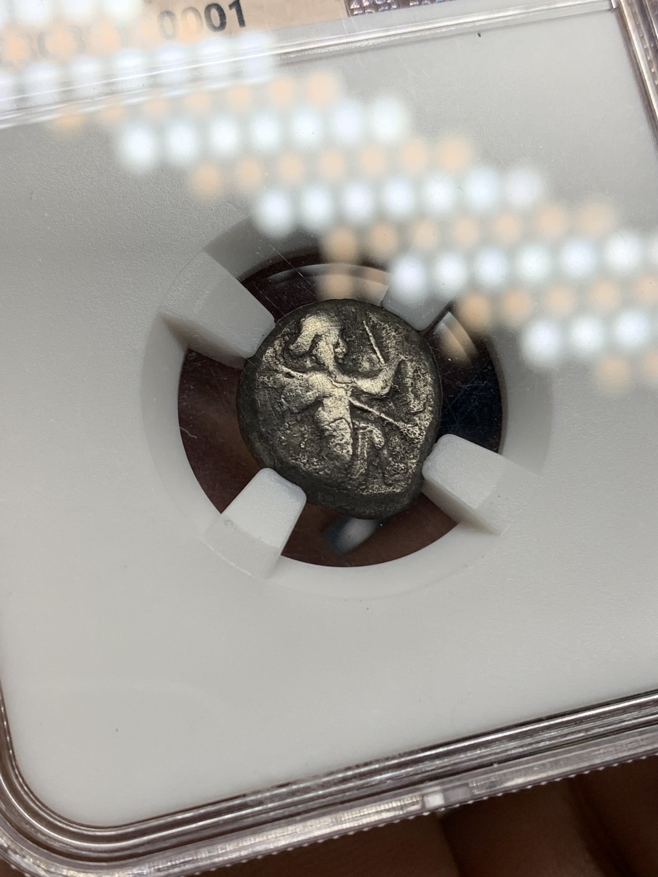 《竞宝斋》第192场-周日，周一 2场 (全场包邮) 公元前485-前420年 大流士 古波斯阿契美尼德王朝1西格罗斯银币 5.40克 这种银币当时被作为波斯海军的军饷