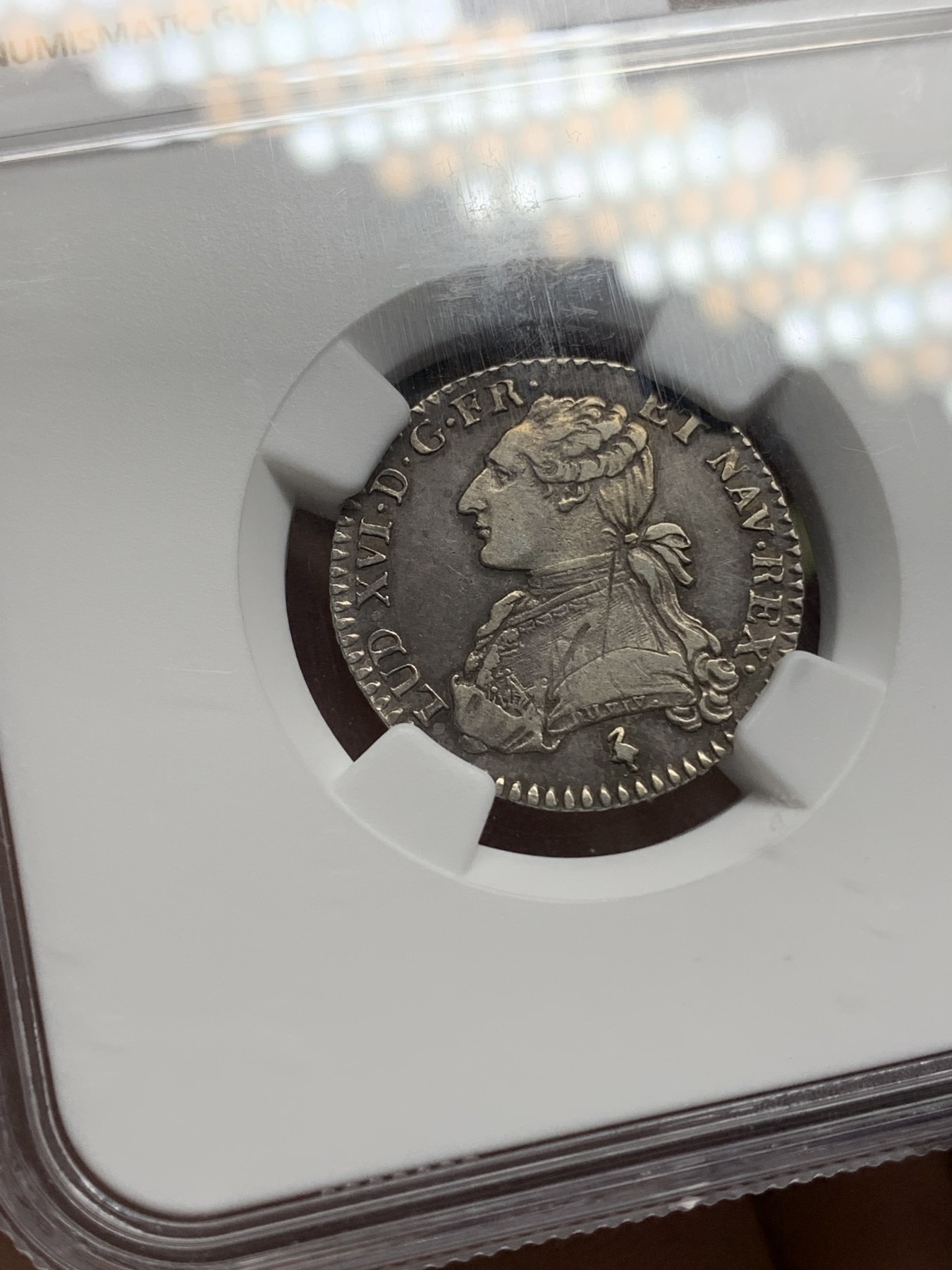 《竞宝斋》第192场-周日，周一 2场 (全场包邮) NGC AUD 法国1782A路易十六12s银币 感觉有分的 打制得非常好