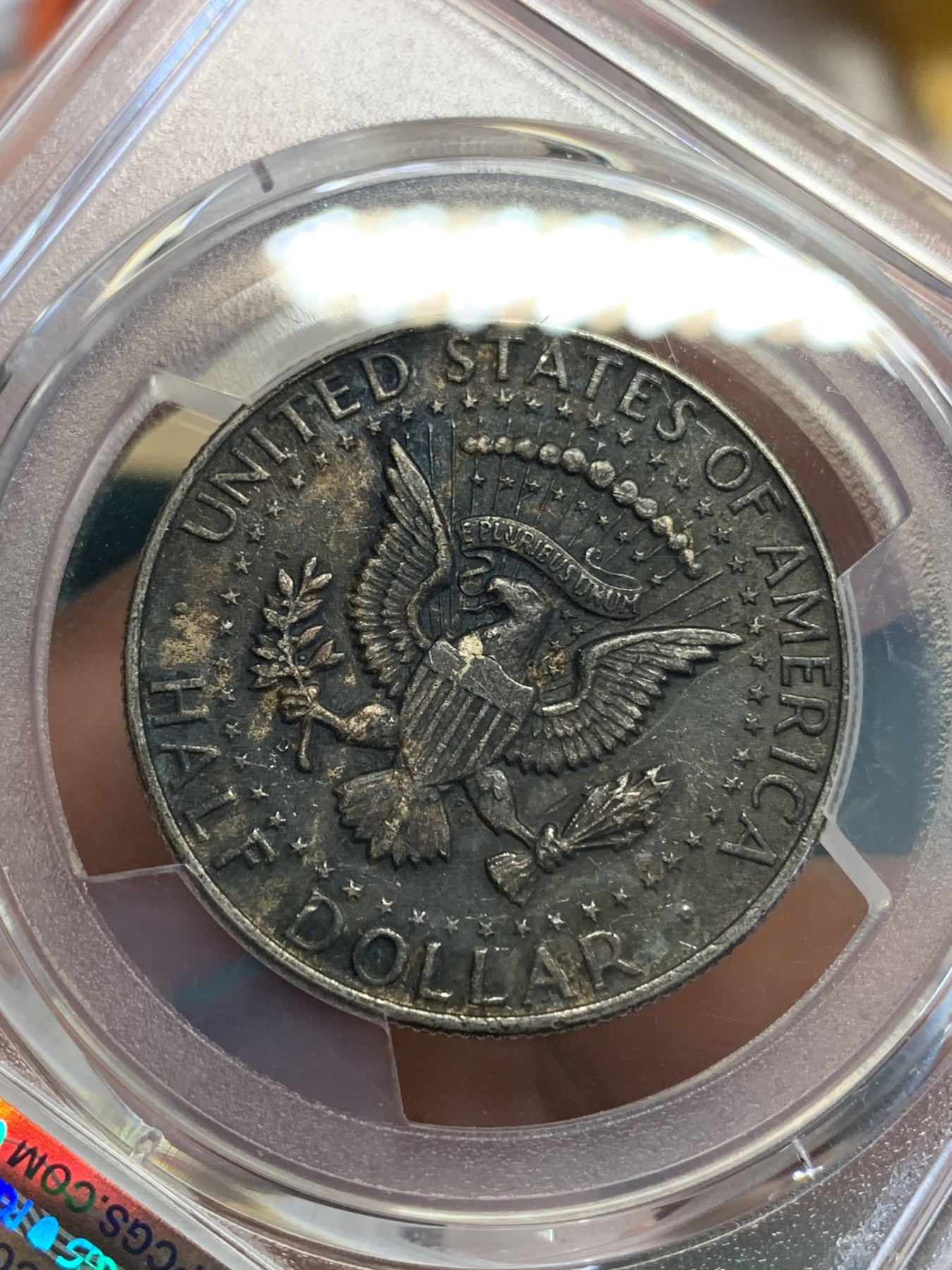 《竞宝斋》第192场-周日，周一 2场 (全场包邮) PCGS MS62 美国1964年肯尼迪50分银币 900高银版