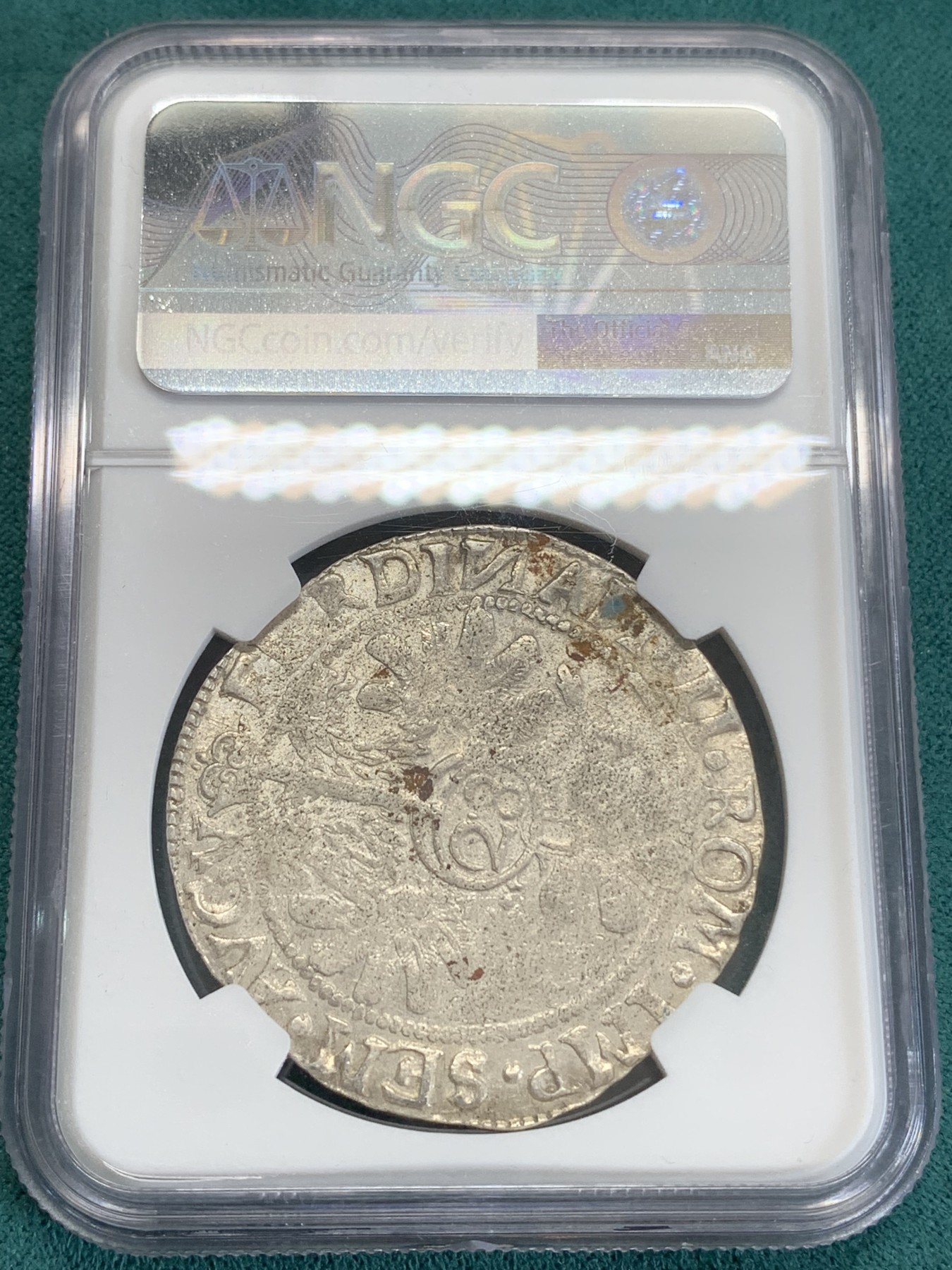 《竞宝斋》第192场-周日，周一 2场 (全场包邮) NGC AUD 德国1637-53杰弗斐迪南三世28s银币