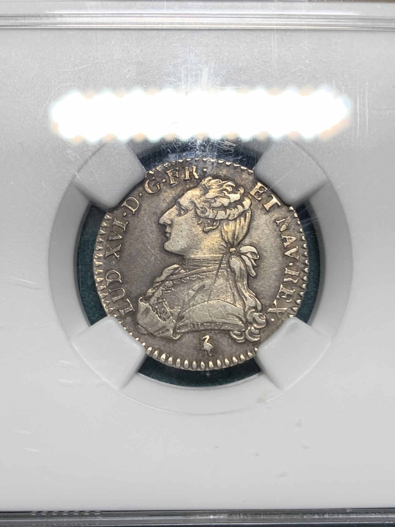 《竞宝斋》第192场-周日，周一 2场 (全场包邮) NGC AUD 法国1782A路易十六12s银币 感觉有分的 打制得非常好