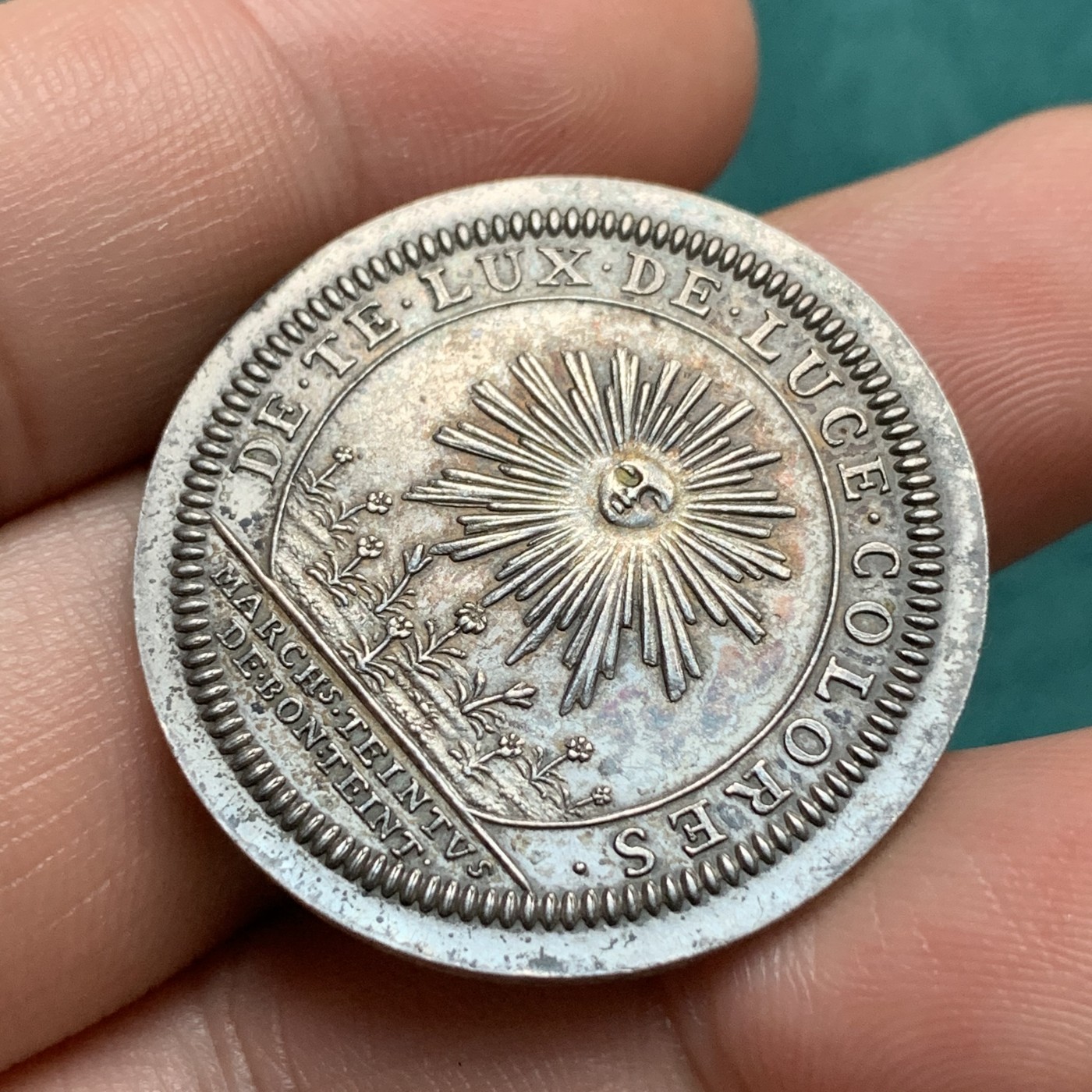 《竞宝斋》第192场-周日，周一 2场 (全场包邮) 法国路易十四银章 路易大王艺术的保护者 边铭丰饶角+1和序号125/500 950银 近现代作品