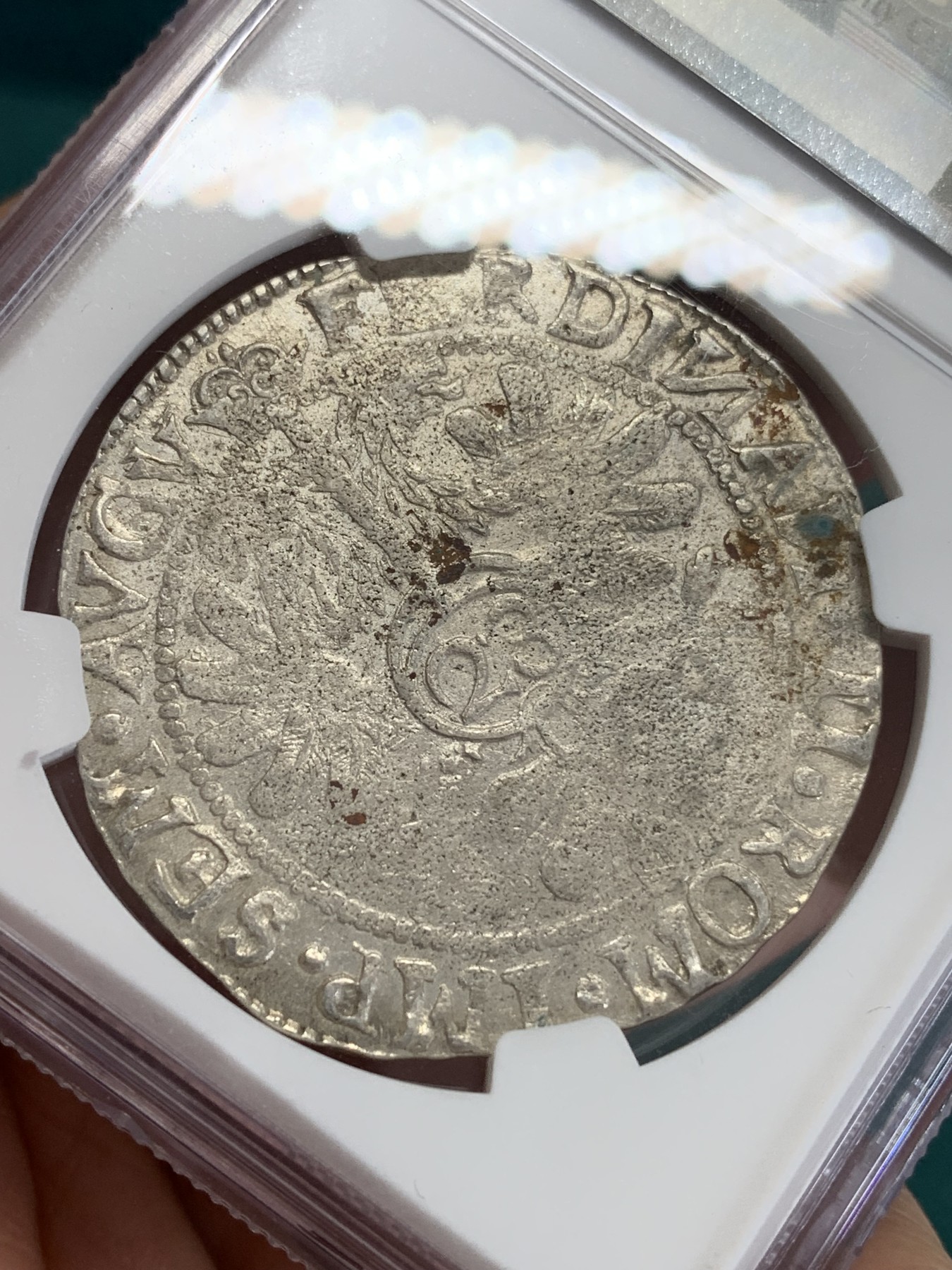 《竞宝斋》第192场-周日，周一 2场 (全场包邮) NGC AUD 德国1637-53杰弗斐迪南三世28s银币