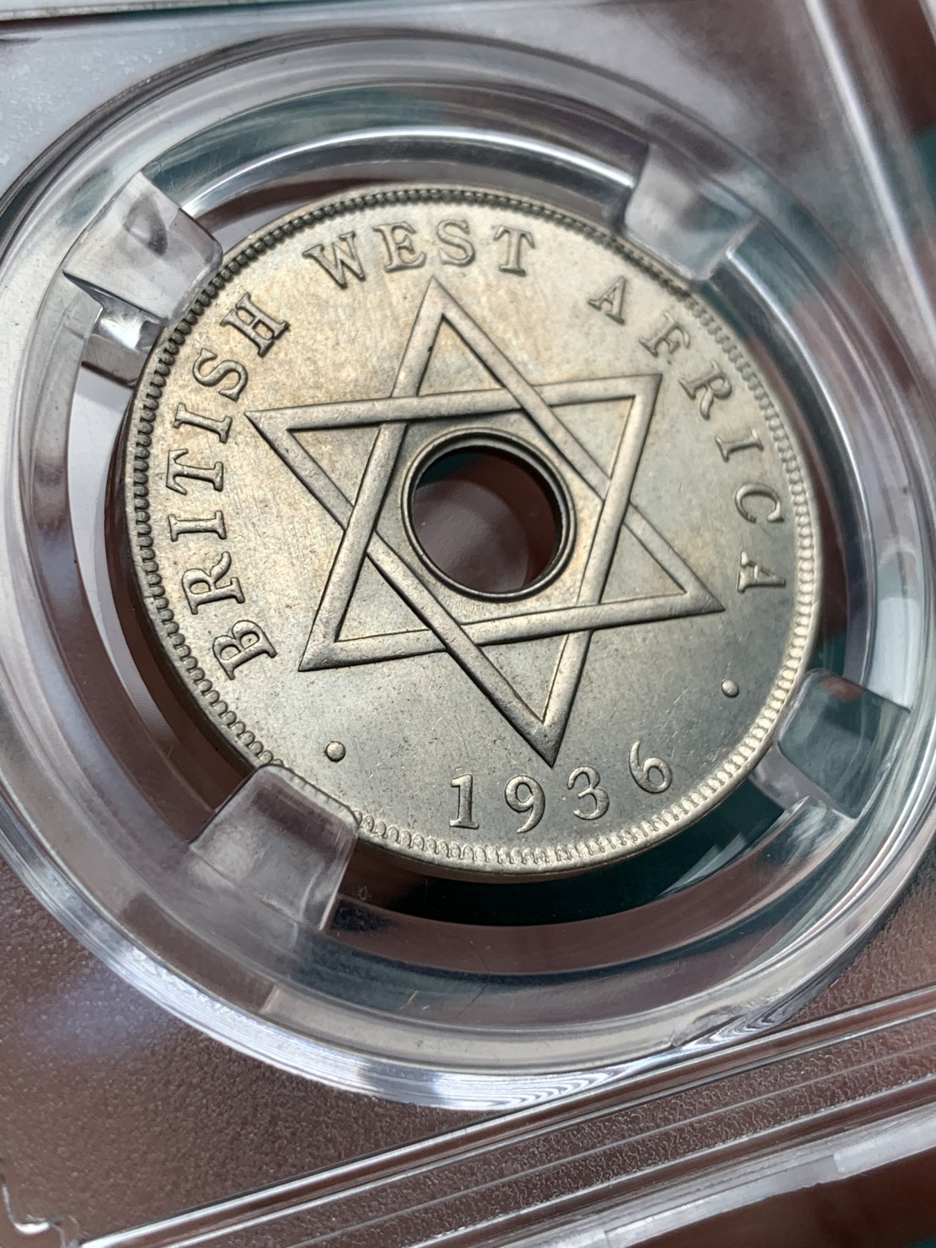 《竞宝斋》第192场-周日，周一 2场 (全场包邮) 1936英属西非1便士镍币 爱德华八世少量硬币 UNC品相