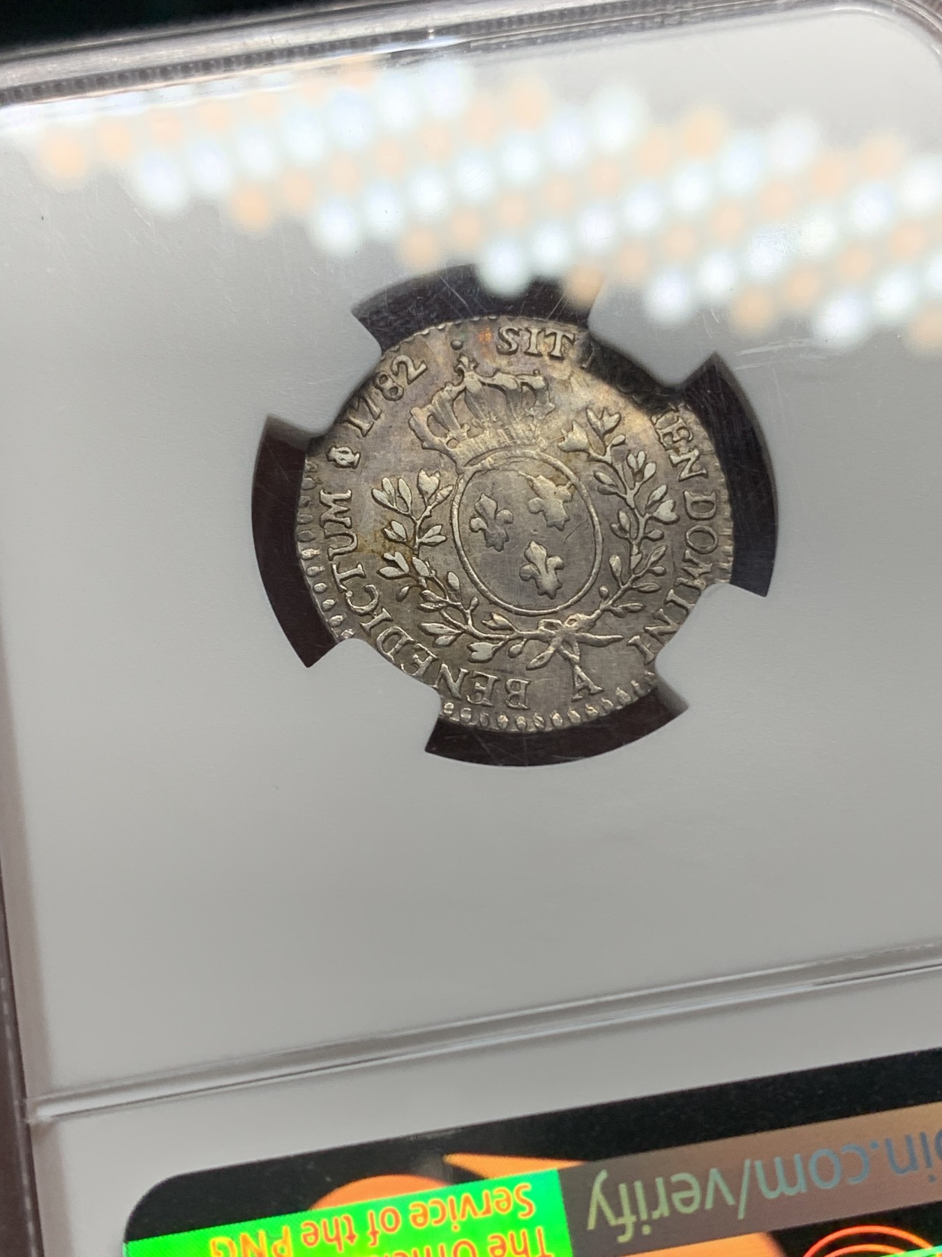 《竞宝斋》第192场-周日，周一 2场 (全场包邮) NGC AUD 法国1782A路易十六12s银币 感觉有分的 打制得非常好