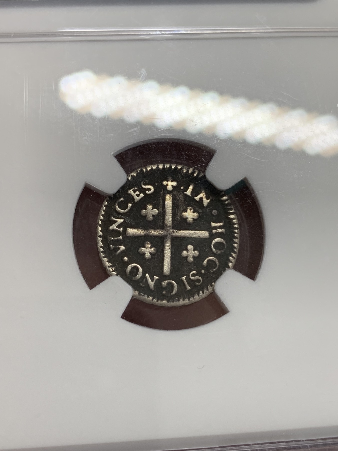 《竞宝斋》第192场-周日，周一 2场 (全场包邮) NGC VFD 葡萄牙（1750一77）40里斯银币 极少见品种