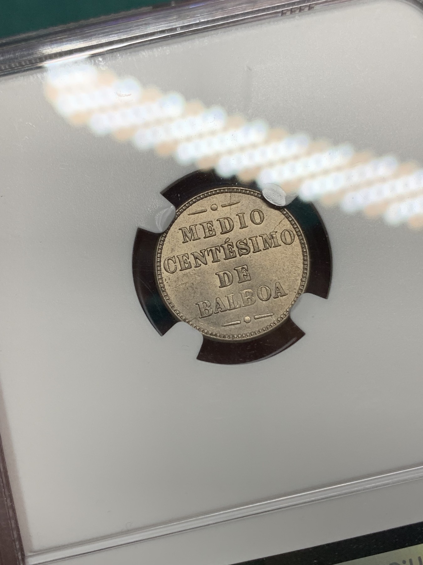 《竞宝斋》第192场-周日，周一 2场 (全场包邮) NGC-MS64 巴拿马 1907年 1/2分 镍币