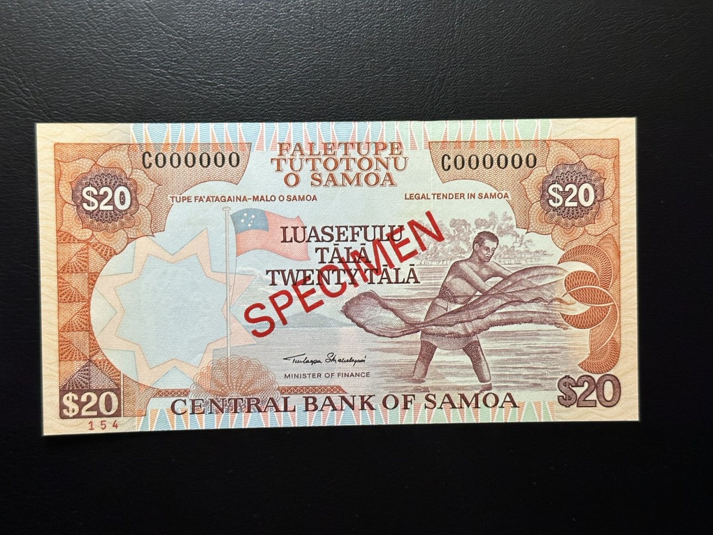 八月最后一场，第十五期大拍 （S3）萨摩亚20$，C000000全0样票，非常漂亮