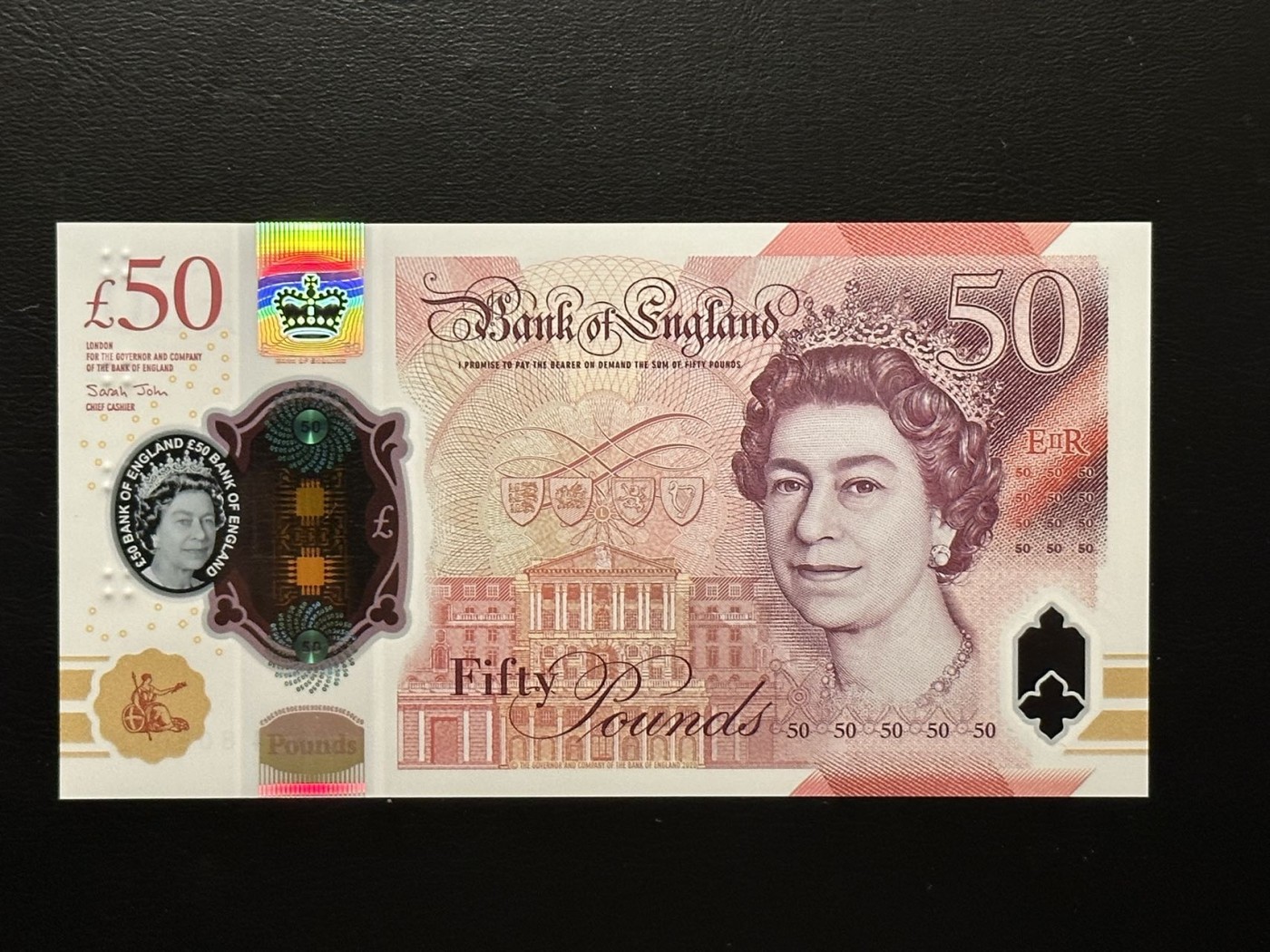 八月最后一场，第十五期大拍 （S3）英国50镑，最新版本，图林，号码很不错