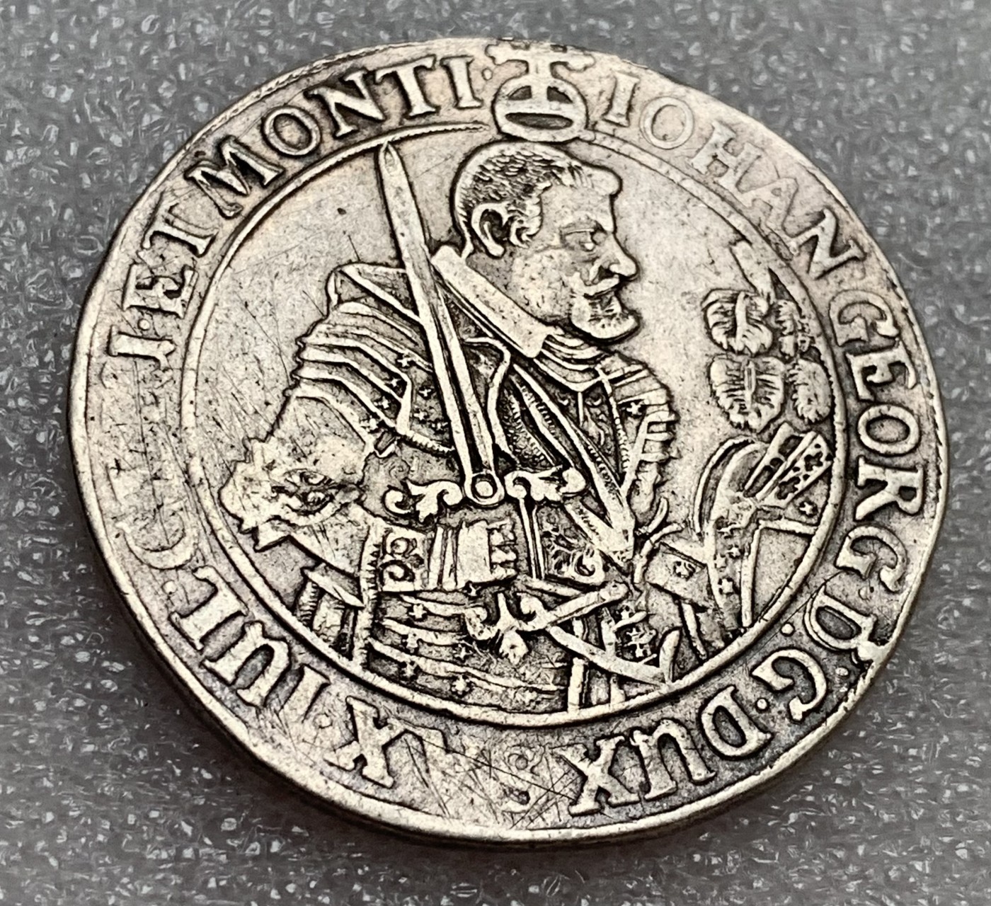 瓶子🏺第107期拍卖会  1640年-神圣罗马帝国 三十年战争时期 萨克森选帝侯约翰乔治一世 大泰勒银币