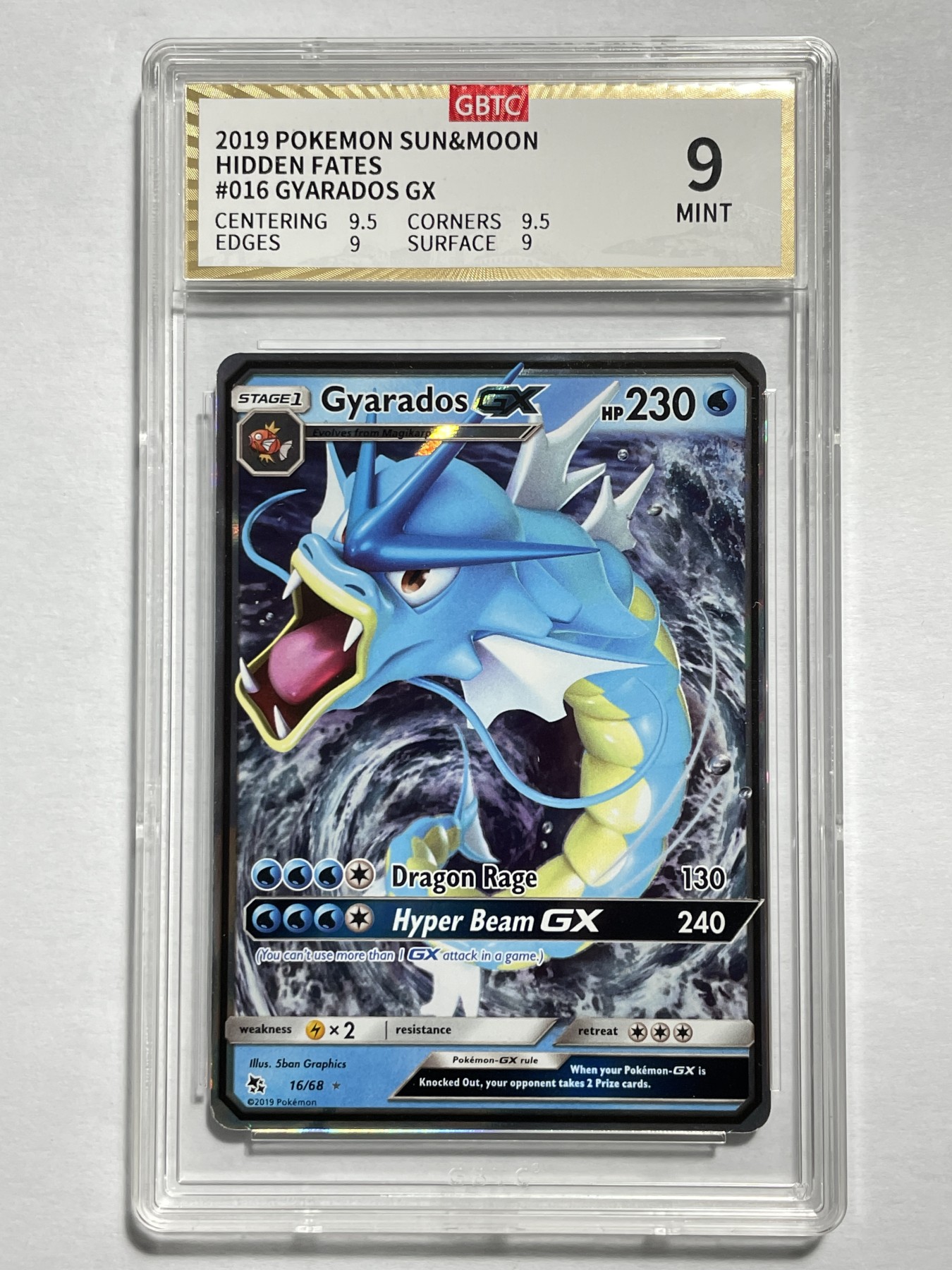 【德藏】卡牌拍卖第2期-宝可梦 Pokémon TCG专场 全场包邮 英文 2019年 暴鲤龙 GX 闪卡 公博 9