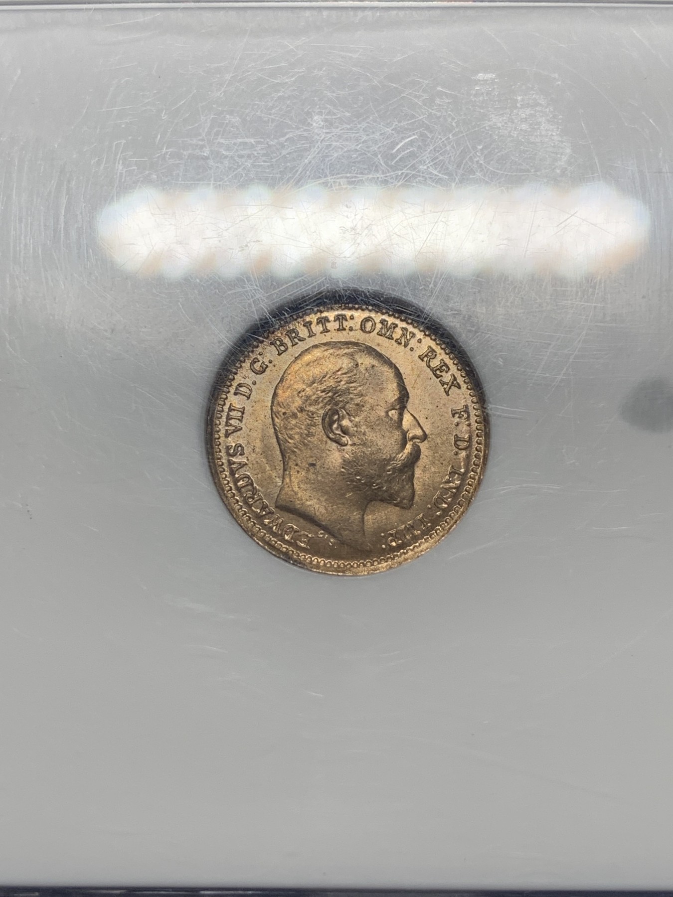 《竞宝斋》第193场-周日，周一 2场 (全场包邮) NGC MS64RD 英国 1902年 爱德华七世 1/3法新铜币稀少小额辅币
